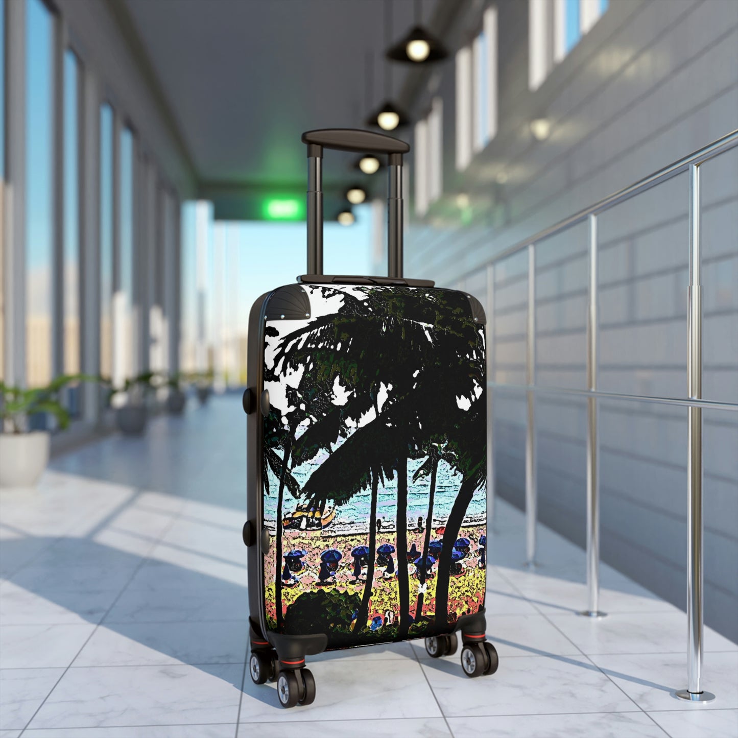 Suitcases ... "A Beautiful Beach Amongst The Palms" ... The Outrigger Waikiki, Honolulu, Oahu ... Original Works ...