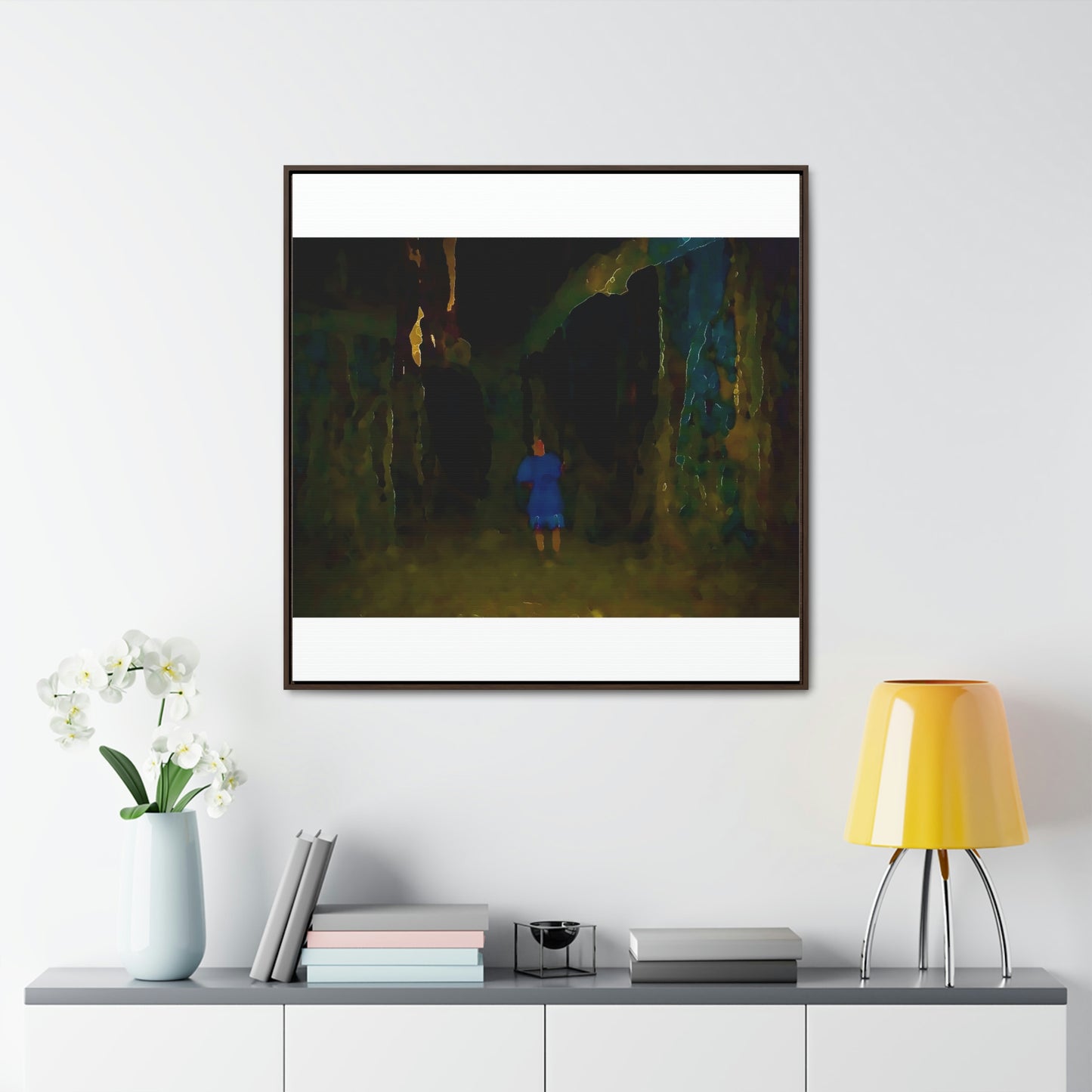 Gallery Canvas Wraps, Square Frame ... Jesuit Philosophy ... "In The Polynesian Banyans ..."