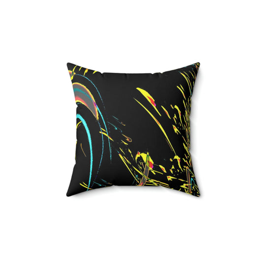 Spun Polyester Square Pillow ... "Waning Moon" ... Central Idaho ... October 2022 ... Rendering Time: 22 Hours ... Original Works ...