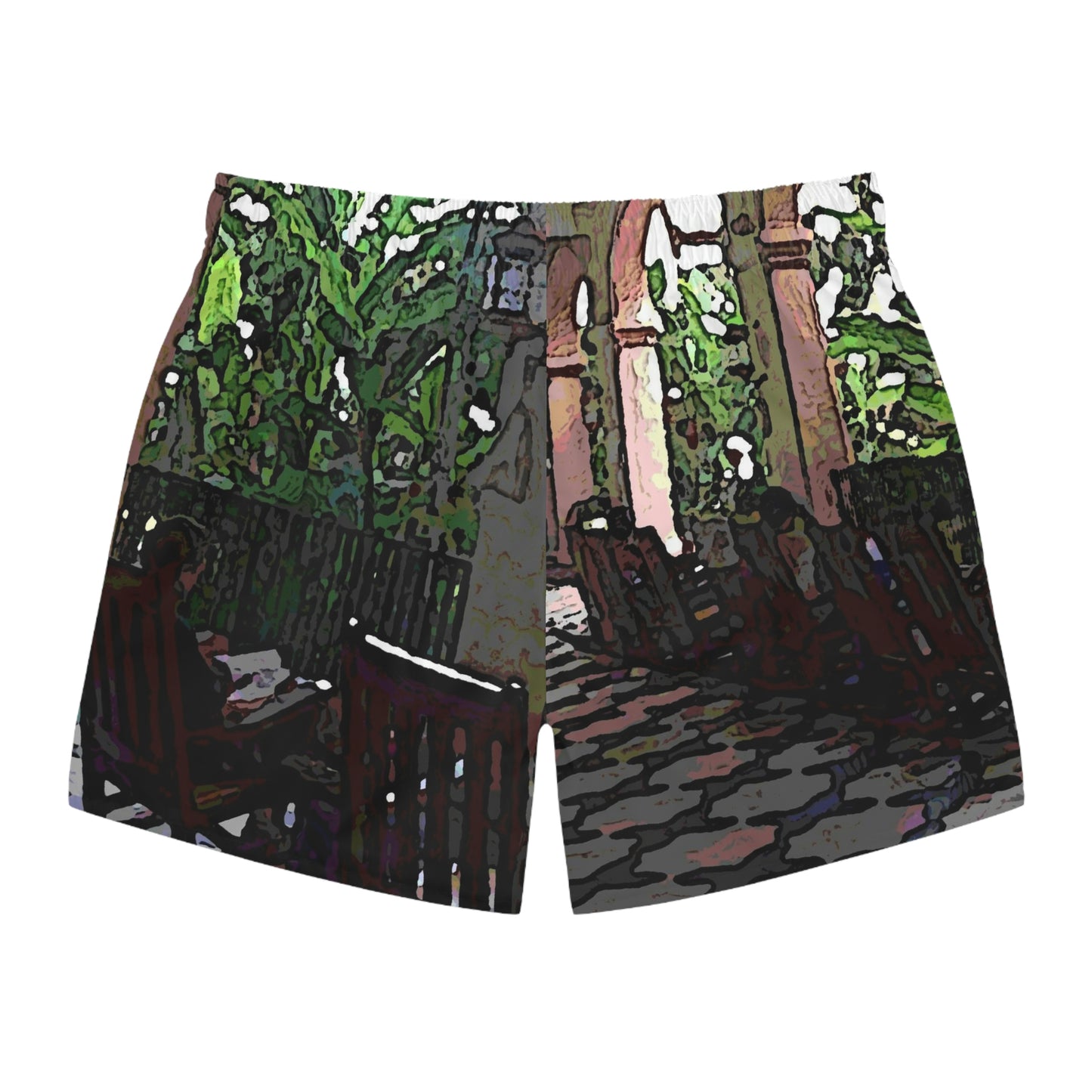 Swim Trunks ... Lanai & Rocking Chairs At: 'The Pink Palace' ... The Royal Hawai'ian ... Honolulu, HI ... '27Oct2014' ... Original Works ...