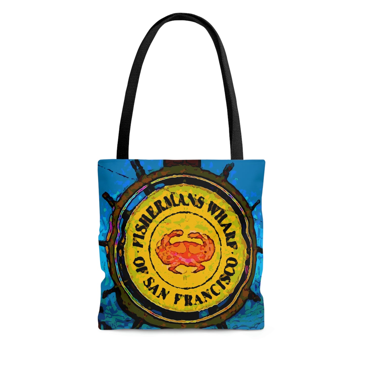 AOP Tote Bag ... "No.9 Fishermen's Grotto - Fishermen's Wharf, SF, California" ... Family Archives: 1970's ... Original Works ...