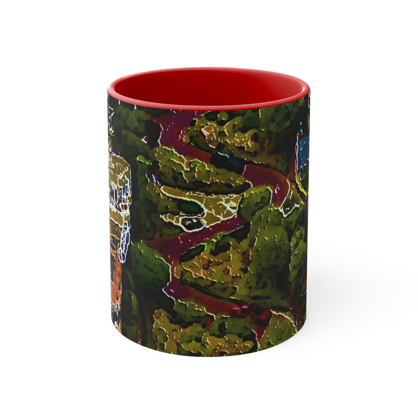 Accent Coffee Mug, 11oz ... A Crazy Street ... 'Eight Winding Curve-Switchbacks' ... "Lombard Street, San Francisco, CA' ... Family Archives: 1970's ... Original Works ...