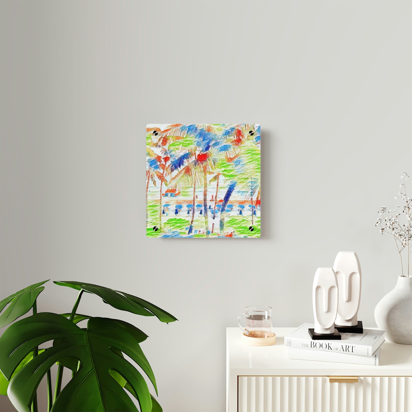 Acrylic Wall Art Panels ... "The Royal Hawai'ian: Waikiki Beach_Beach" ... Honolulu, HI ... Ocotber 2014 (Halloween) ... Original Works ...