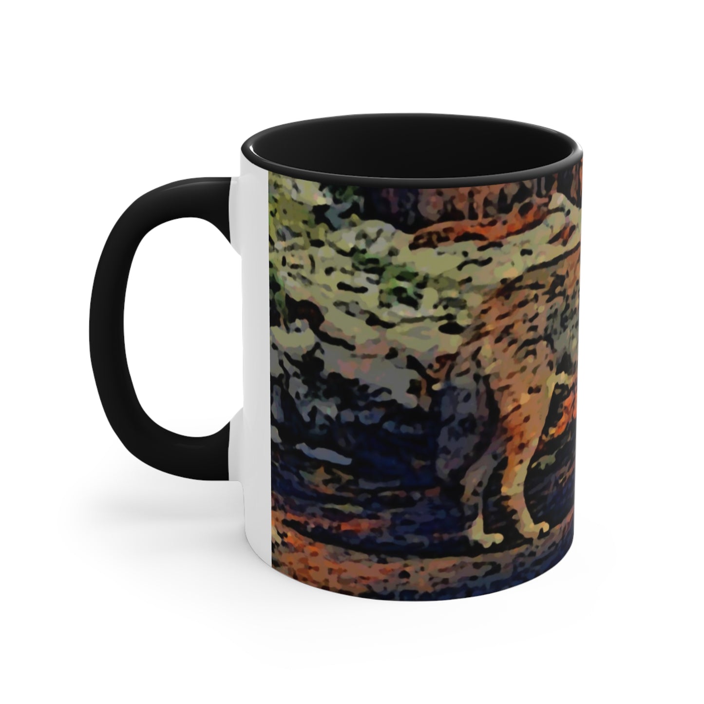 Accent Coffee Mug, 11oz ... Coyote ... "Yosemite Valley: Circa May23 ... KPH Base Photo" ... Original Works ...