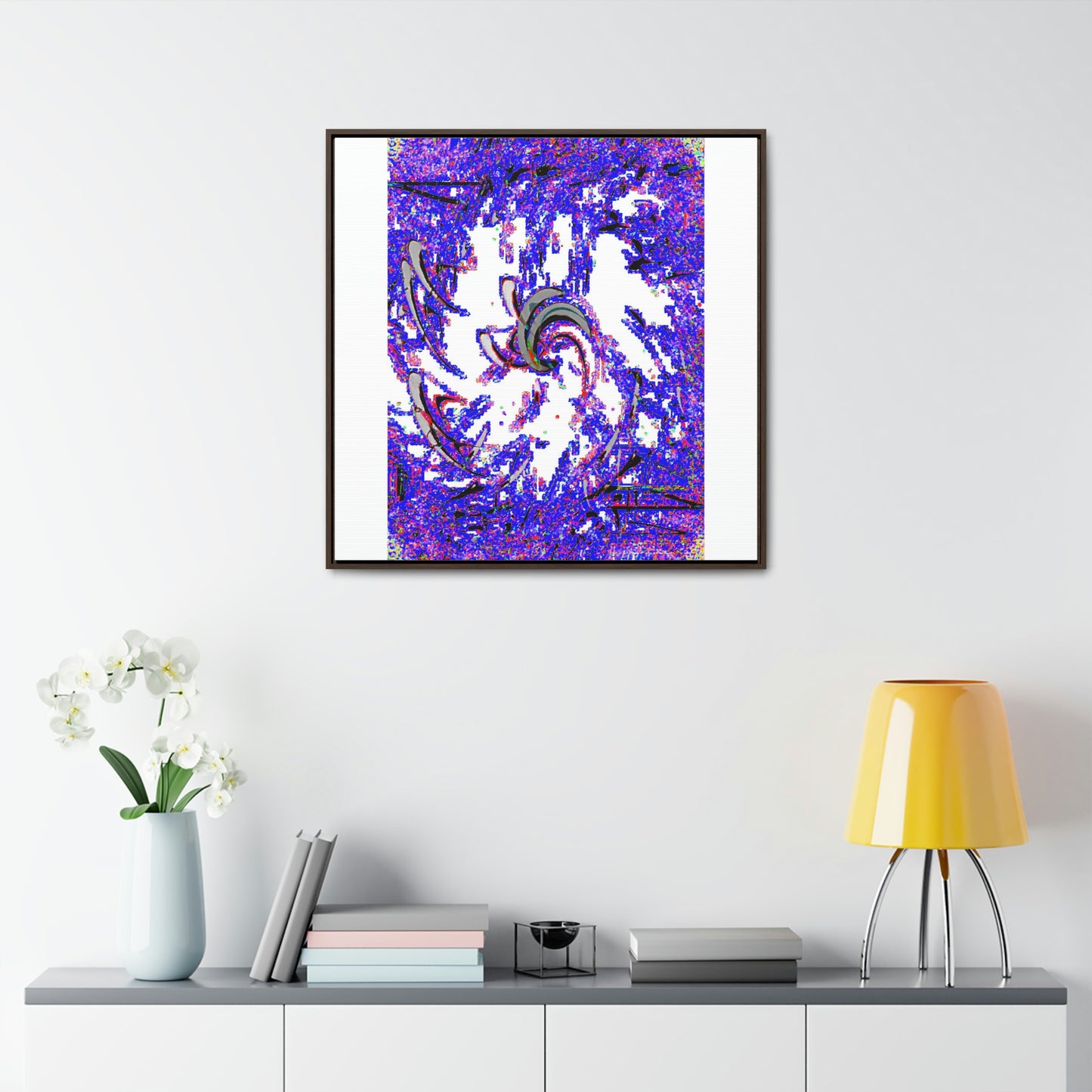 Gallery Canvas Wraps, Square Frame ... "Waning Moon" ... Central Idaho ... October 2022 ... Rendering Time: 22 Hours ... Original Works ...