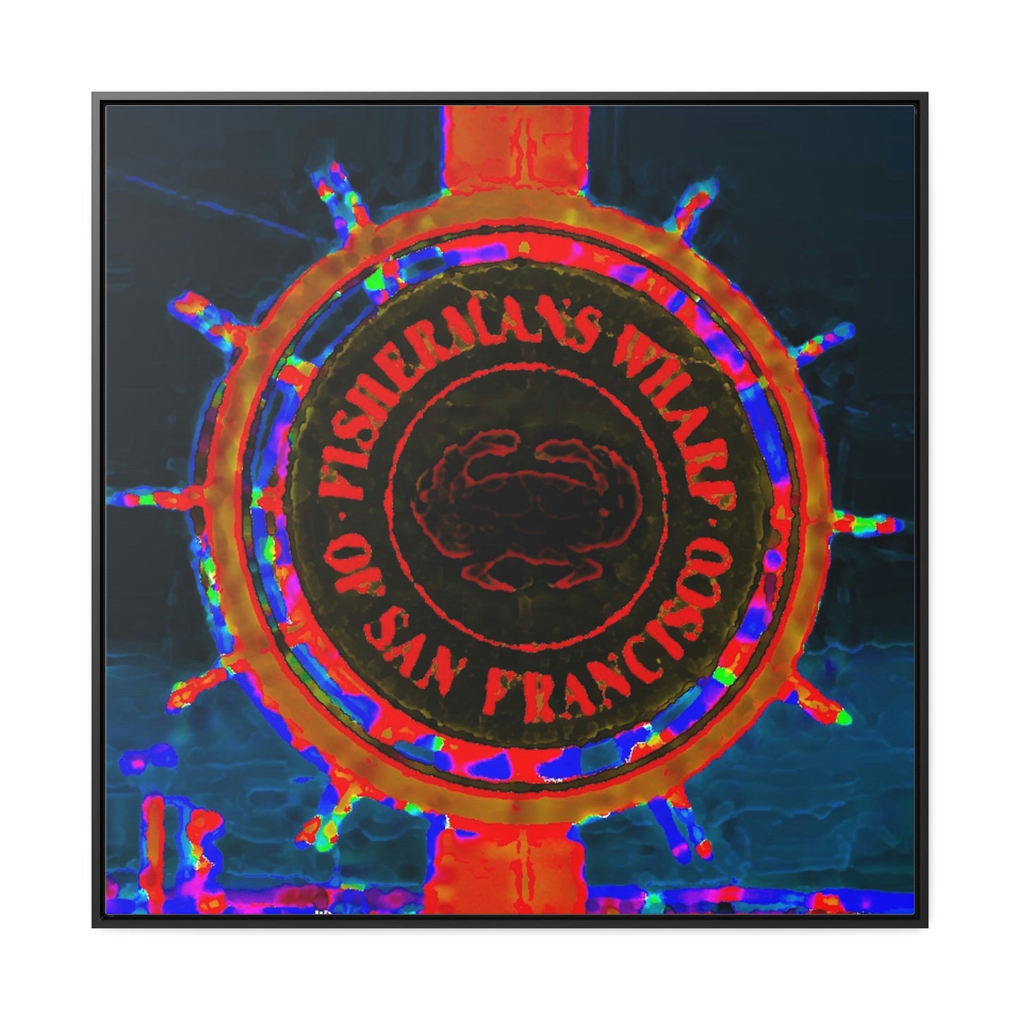 Gallery Canvas Wraps, Square Frame ... "No.9 Fishermen's Grotto - Fishermen's Wharf, SF, California" ... Family Archives: 1970's ... Original Works ...