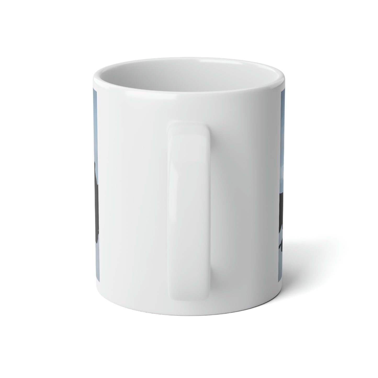 Jumbo Mug, 20oz ... After An Intense Snow Storm ... 'Digging Out' ... A Vehicle & Cabin "In The Mountains" ... March 2023 ... Original Works ...