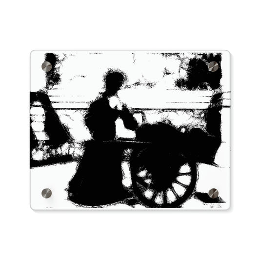 Acrylic Wall Art Panels ... Dublin's "Molly Malone Along Grafton Street" ... Cryin' Cockels & Muscles Alive-Alive-Oh ... Circa 2003 ... Original Works ...