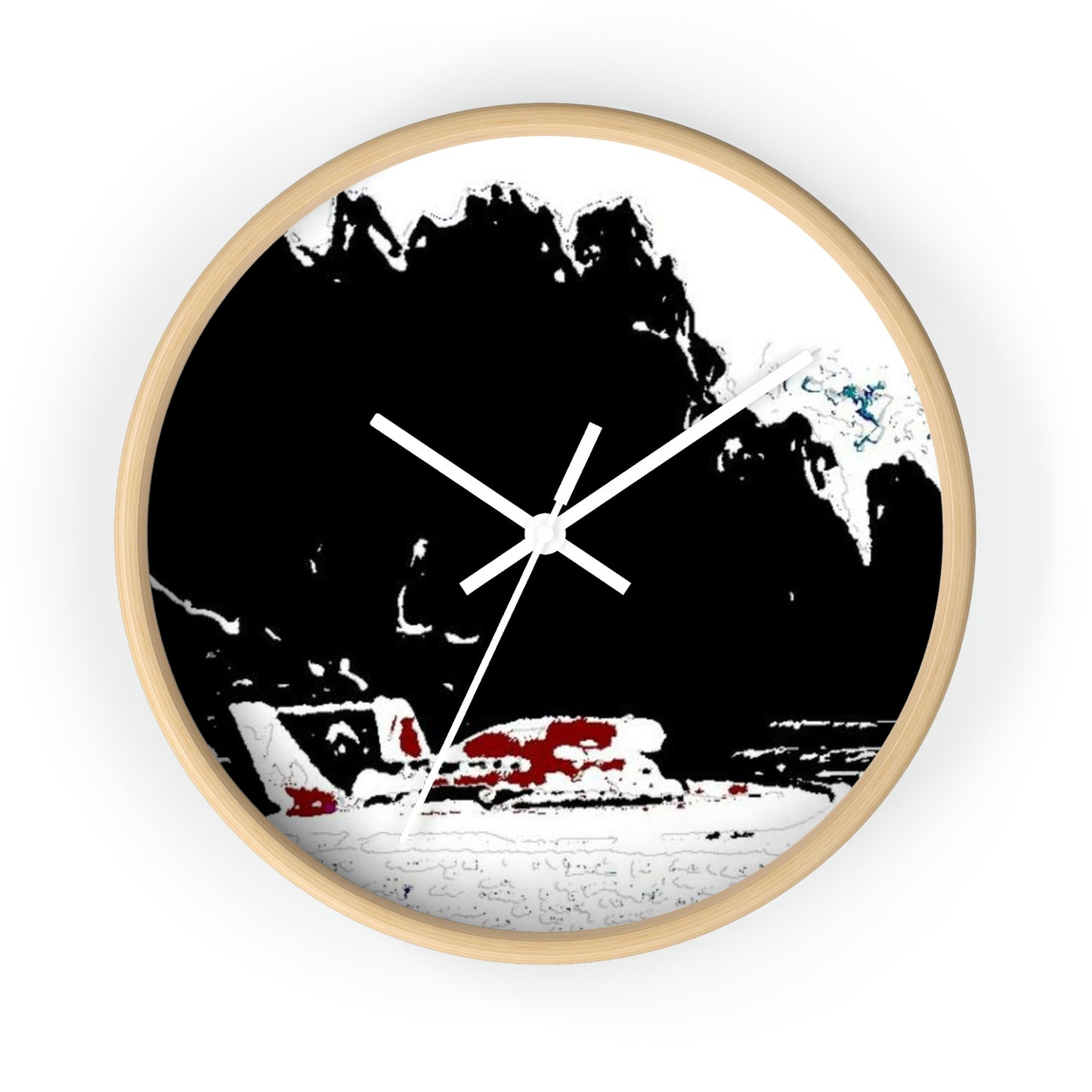 Wall clock ... Seattle Columbia Cup On Lake Washington ... "Dave Wilcox Heads For The Win" ... Associate Gift-Photo ... Original Works ...