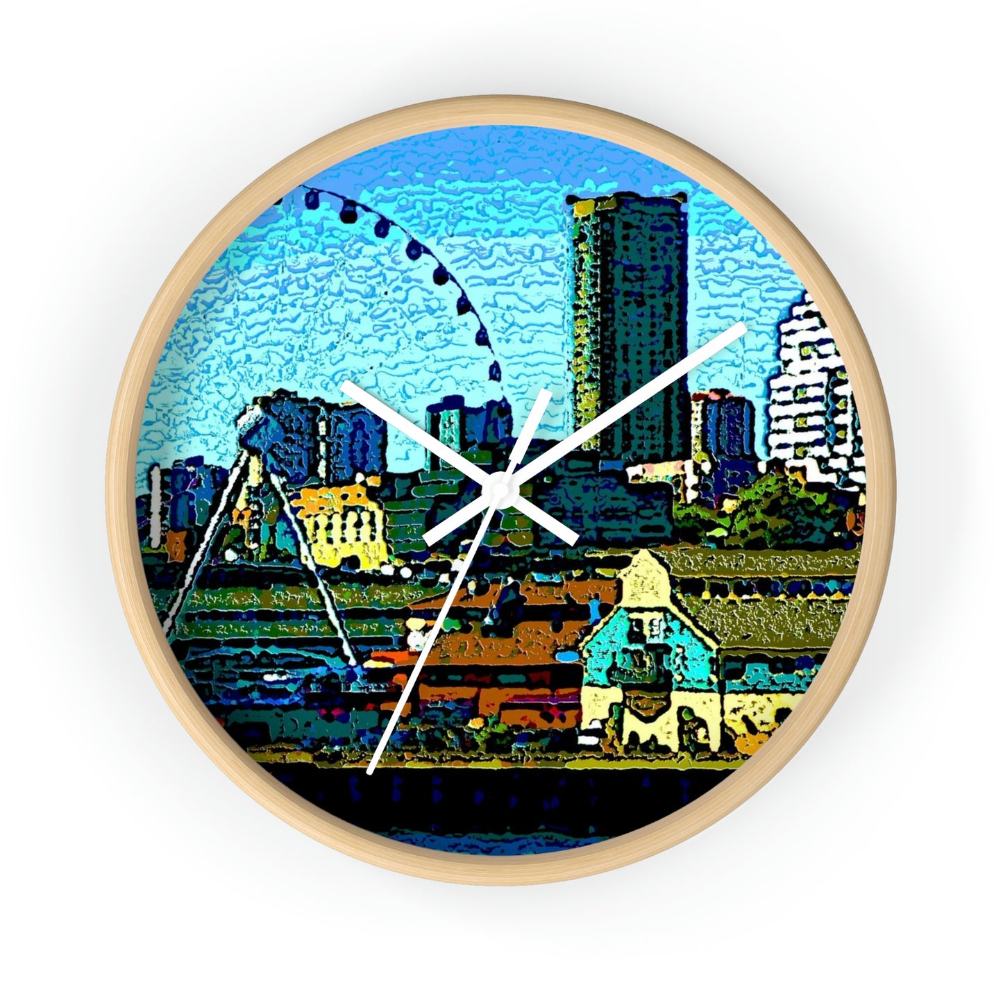 Wall clock ... That Classic Wheel ... 'Seattle's Wheel' ... & An Old Classic Waterside Vendors ...  'Family Archives' ... Original Works ...
