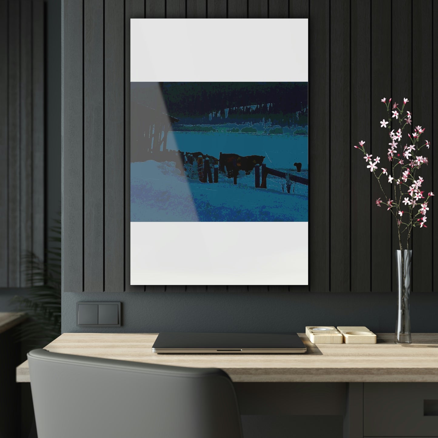 Acrylic Prints ... A Quiet Morning ... "Along The Red River & Nature Preserve Plateau" ... Jan23 ... Original Works ...