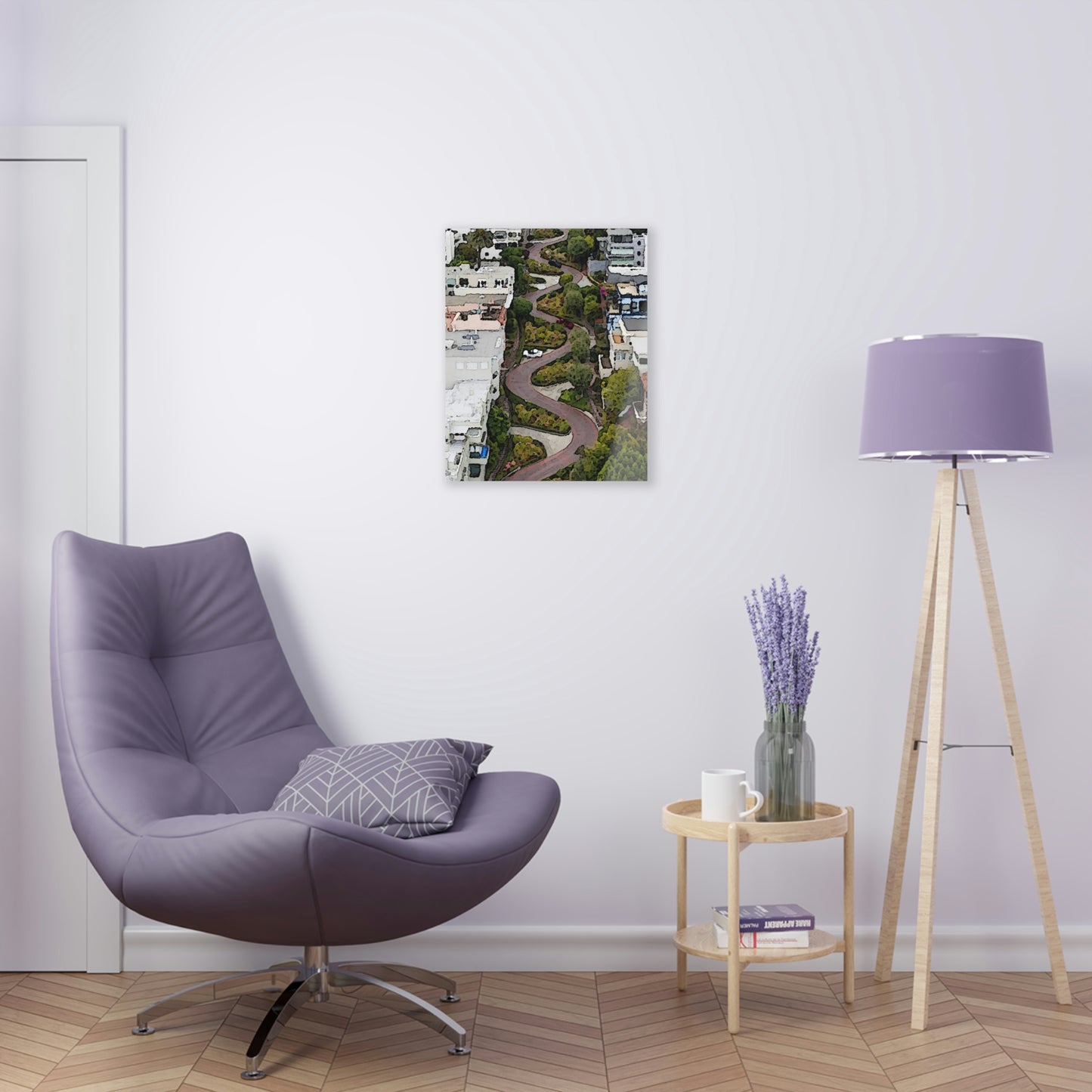 Acrylic Prints ... A Crazy Street ... 'Eight Winding Curve-Switchbacks' ... "Lombard Street, San Francisco, CA' ... Family Archives: 1970's ... Original Works ...