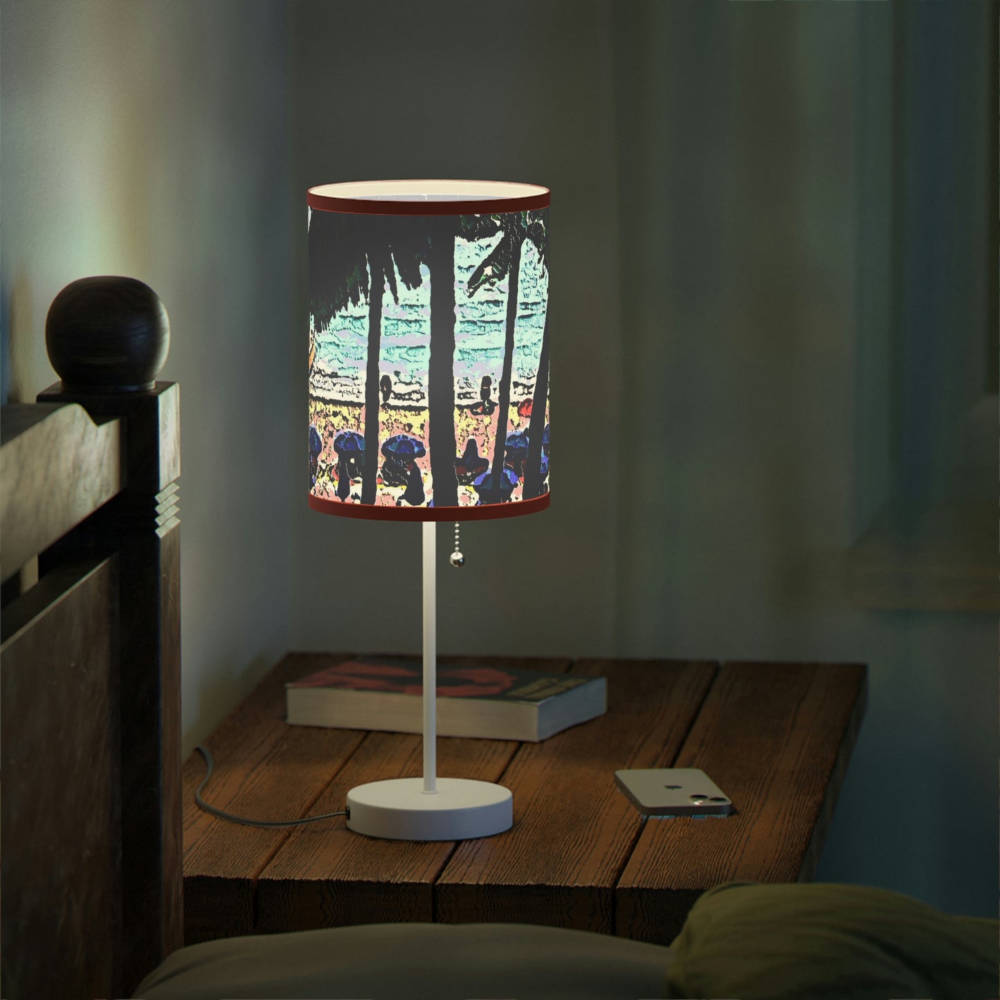 Lamp on a Stand, US|CA plug ... "A Beautiful Beach Amongst The Palms" ... The Outrigger Waikiki, Honolulu, Oahu ... Original Works ...
