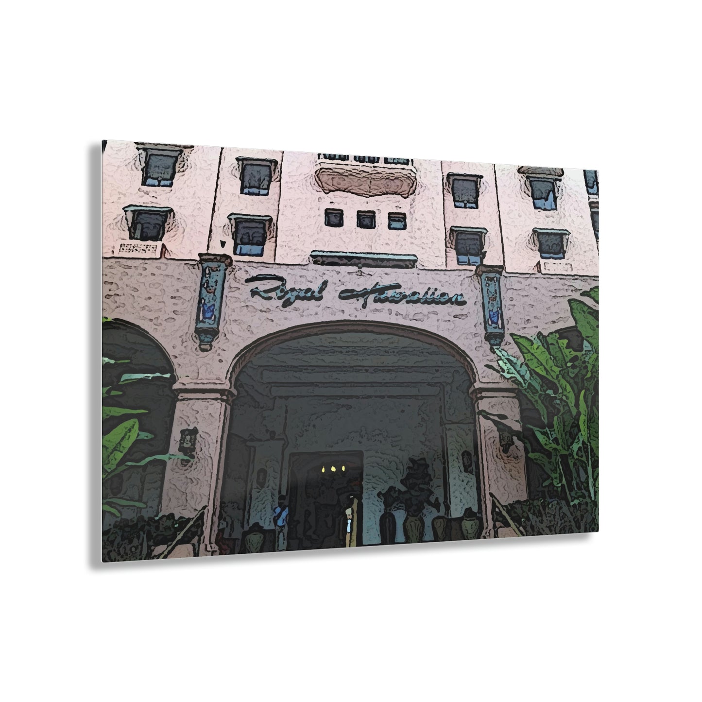 Acrylic Prints ...  "La Grande Entree" At: 'The Pink Palace' ... The Royal Hawai'ian ... Honolulu, HI ... '27Oct2014' ... Original Works ...
