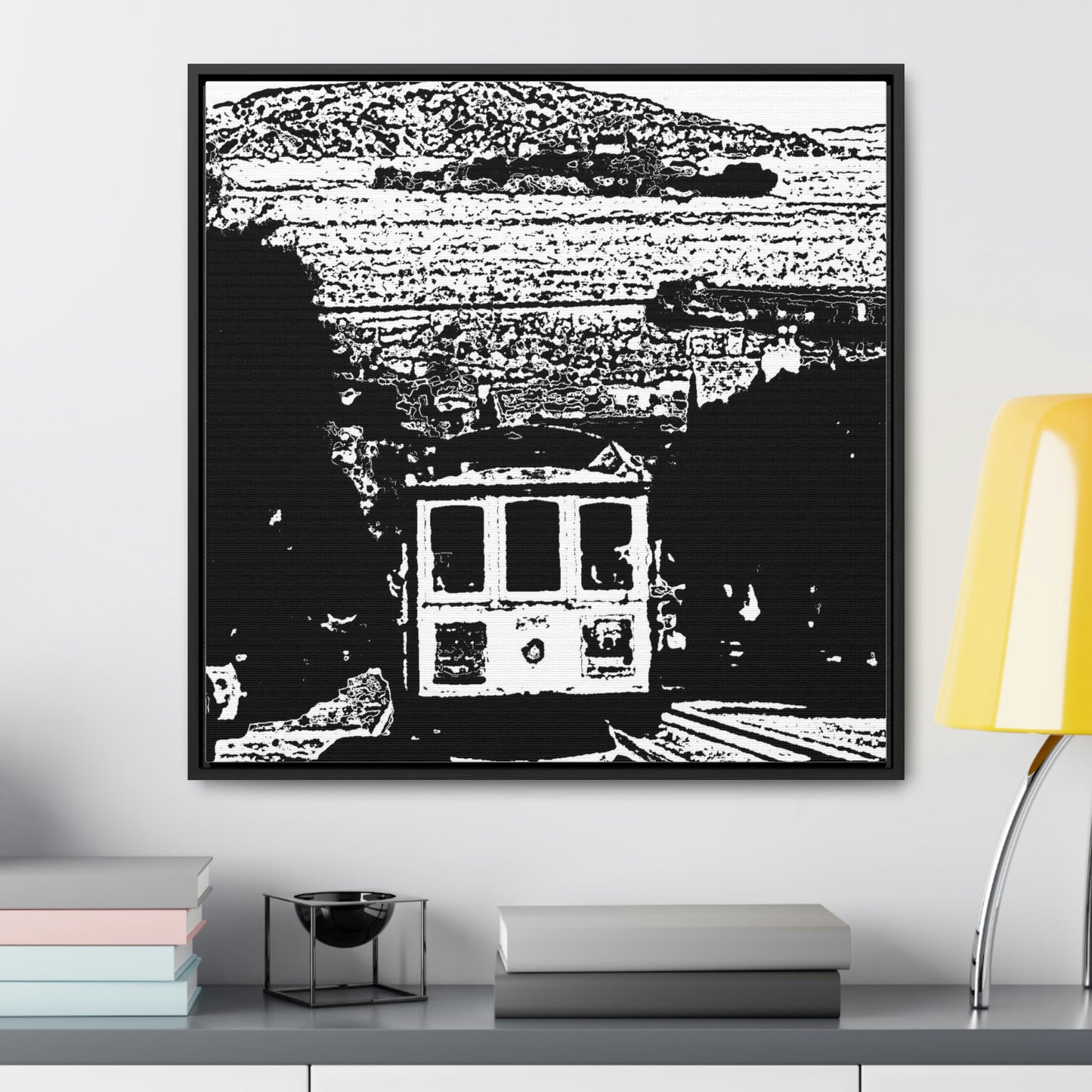 Gallery Canvas Wraps, Square Frame /// San Francisco ... 'A Rice-A-Roni-A-San Francisco Treat' ... "A Cable Car Classic" ... Family Archives: 1973 ... Original Works ...