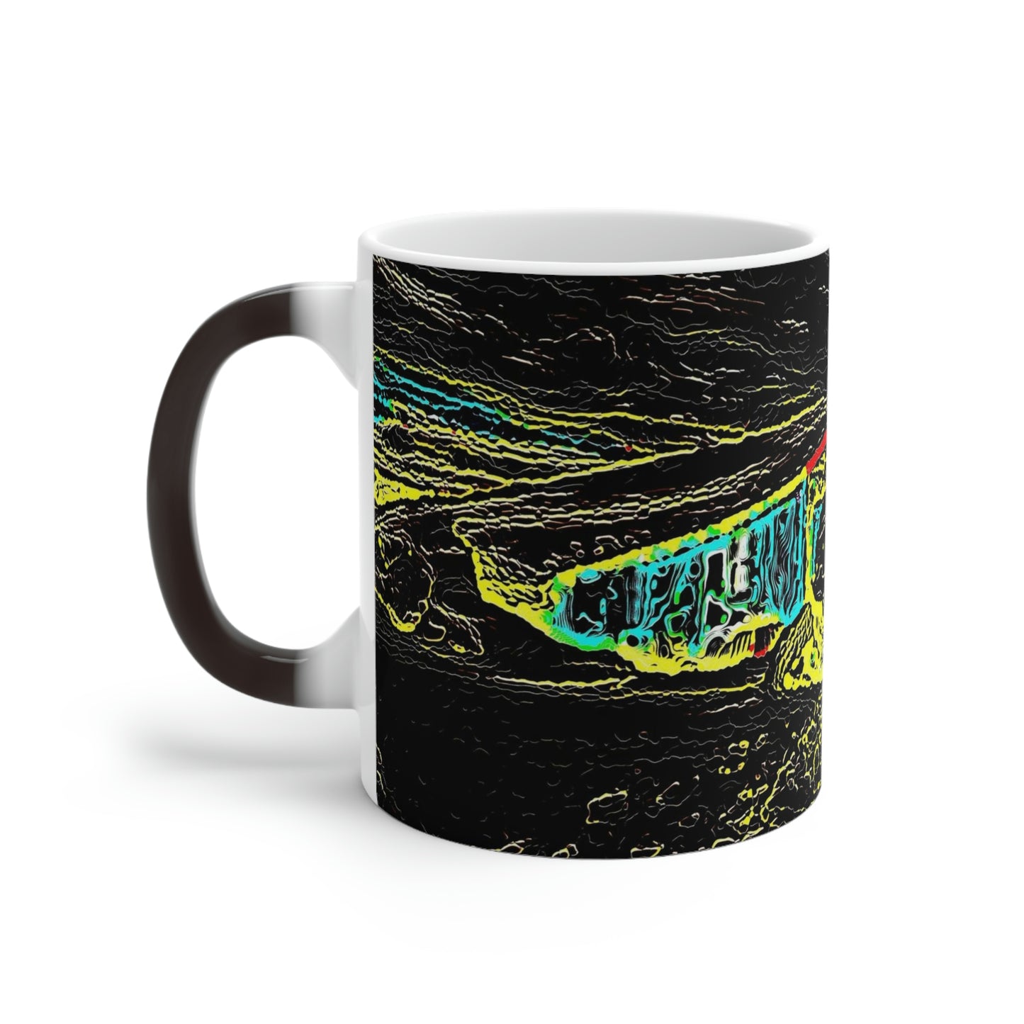 Color Changing Mug ... "Snow Vehicle In Snow Storm At-Rest" ... Circa 12Mar23 ... Central Idaho ... 18-Hours Rendering Time: Original Works ...