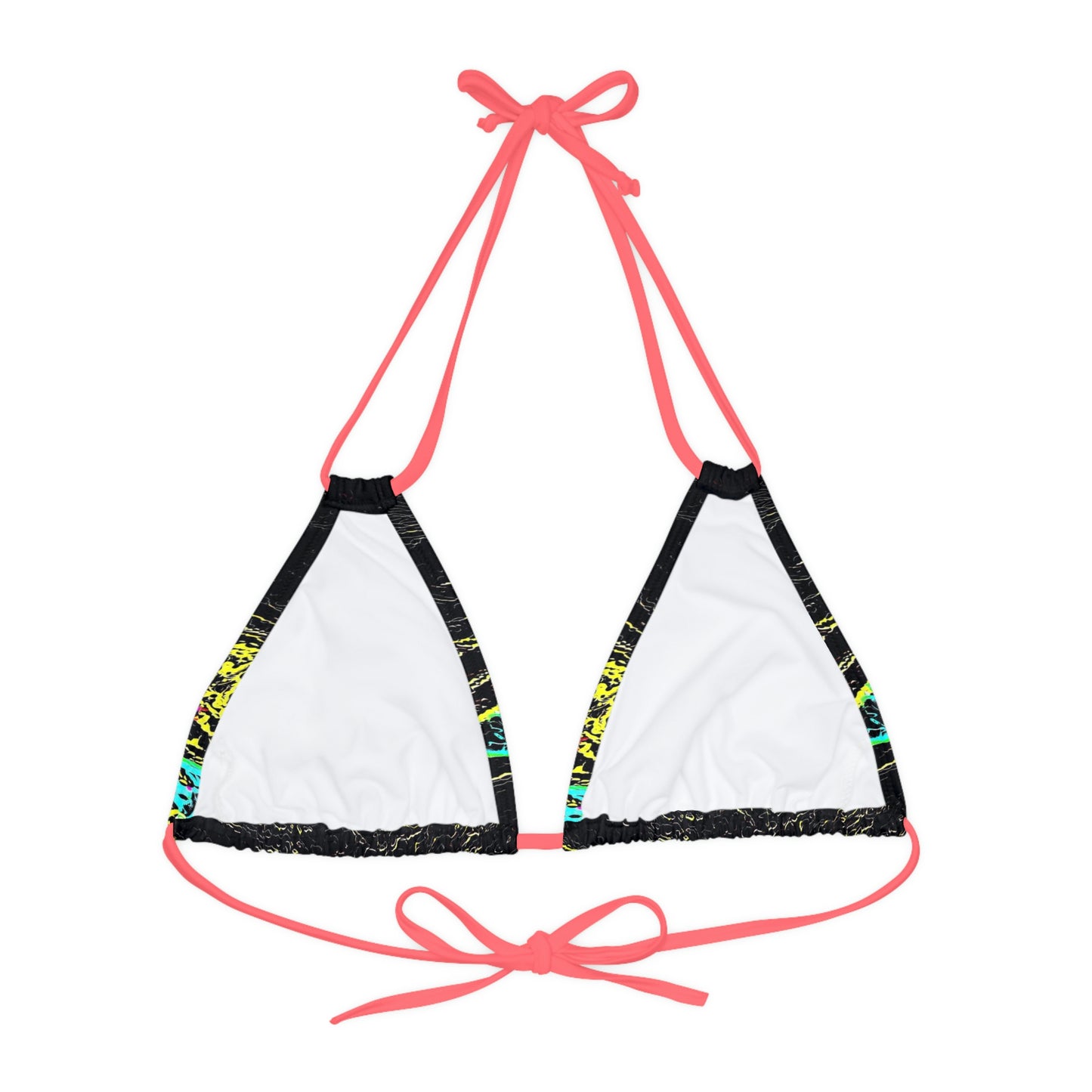 Strappy Triangle Bikini Top (AOP) ... "Snow Vehicle In Snow Storm At-Rest" ... Circa 12Mar23 ... Central Idaho ... 18-Hours Rendering Time: Original Works ...