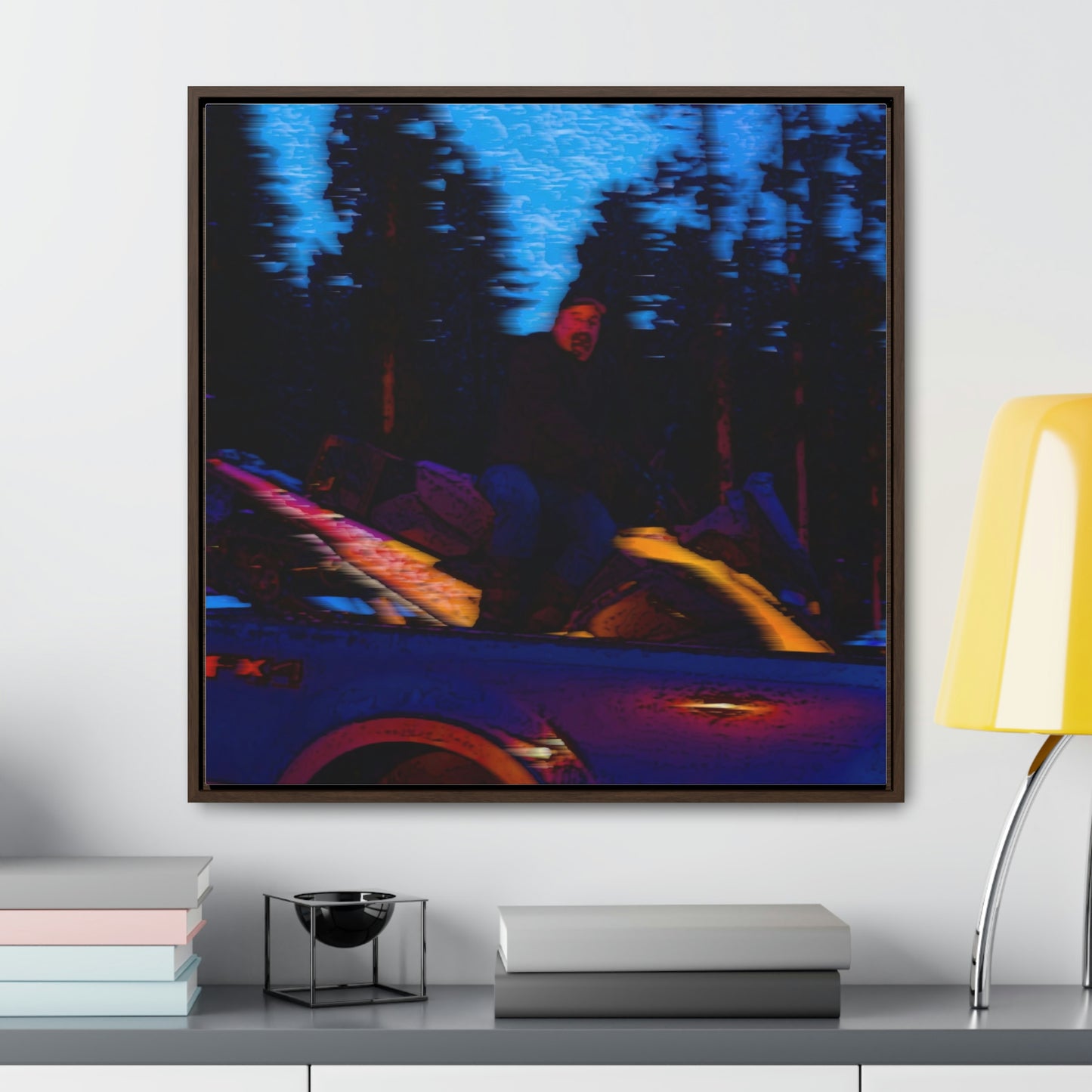 Gallery Canvas Wraps, Square Frame ... Two Modes Of Winter Transportation ... "Which One To Drive Next?" ... Choices-Choices-Choices ... Circa 4Jan23 ... Original Works ...