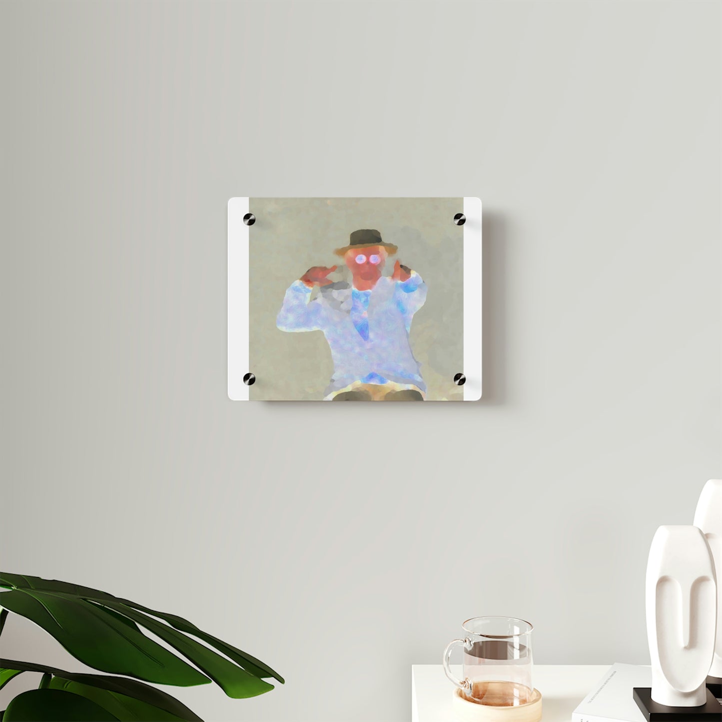 Acrylic Wall Art Panels ... "Here's To You Friends & Associates" ... Geting-Er-Done ... Idaho / Washington Border (Lewiston, ID - Clarkston, WA) ... Original Works: Rendering Time: 8 Hours ...