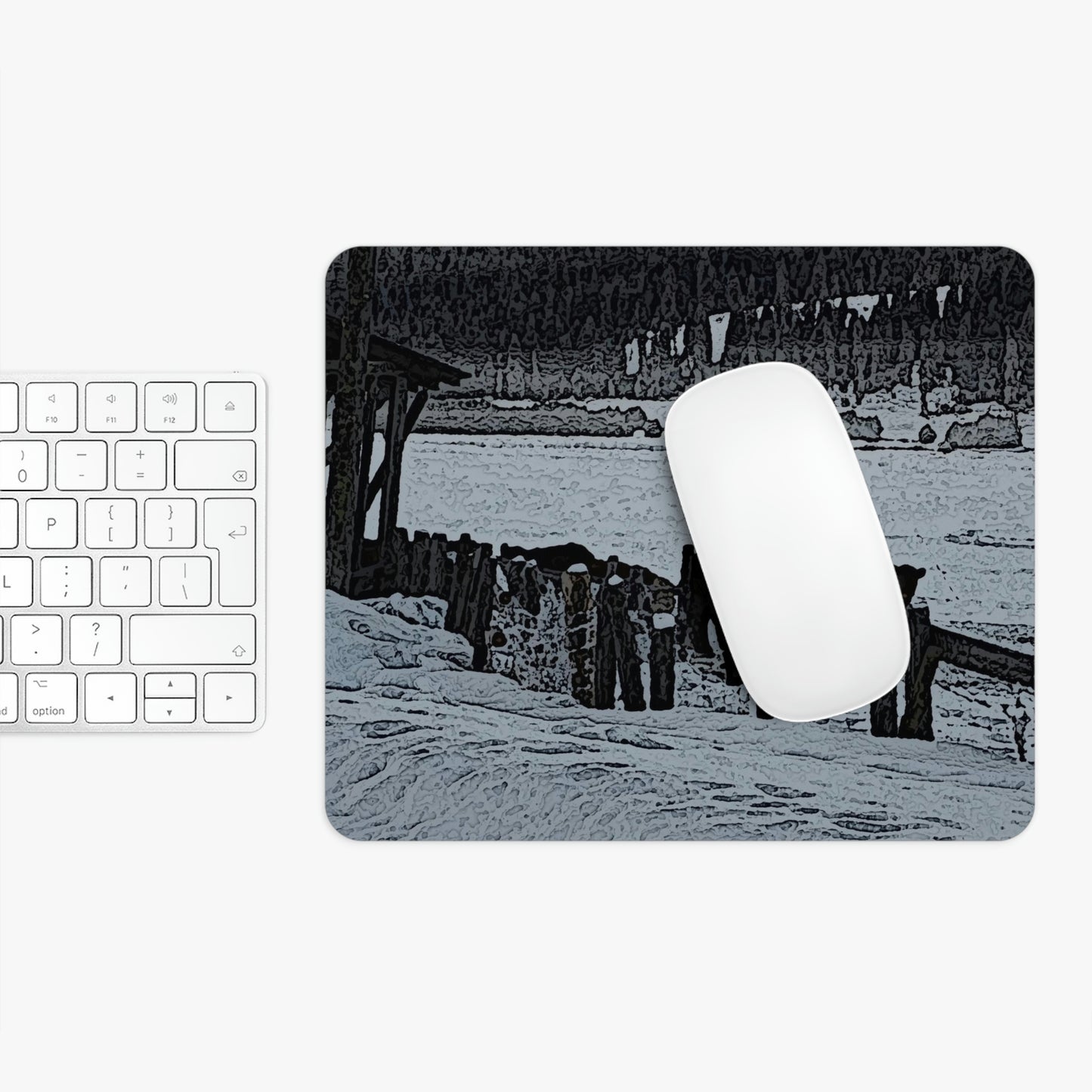 Mouse Pad ... A Quiet Morning ... "Along The Red River & Nature Preserve Plateau" ... Jan23 ... Original Works ...