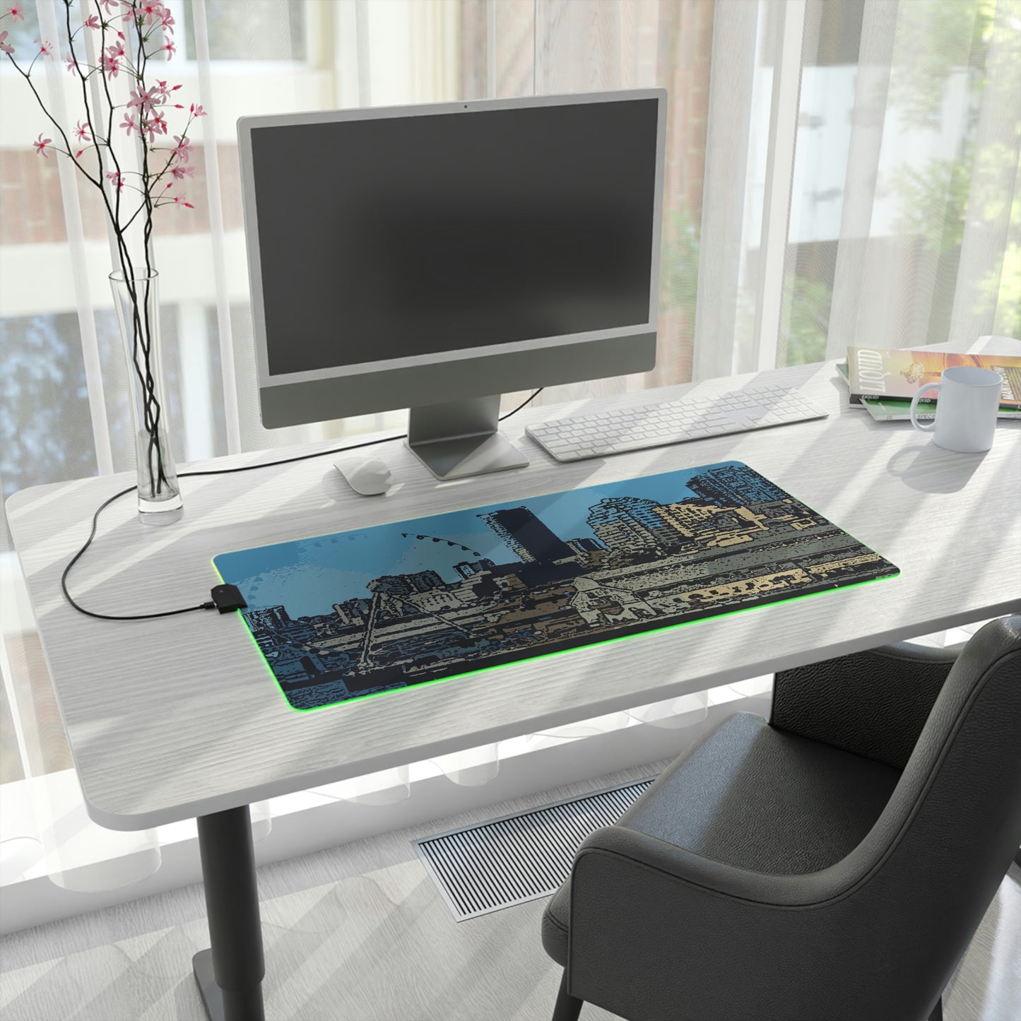 LED Gaming Mouse Pad ... That Classic Wheel ... 'Seattle's Wheel' ... & Old Classic Waterside Vendors ...  'Family Archives' ... Original Works ...