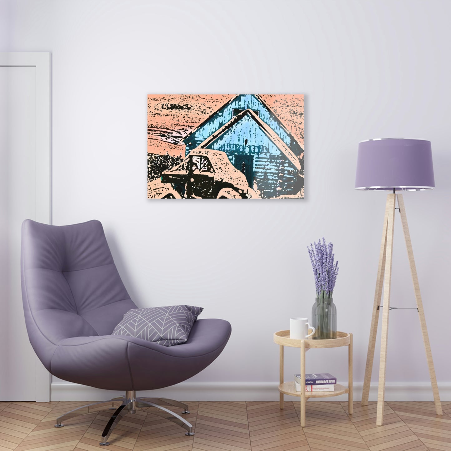 Acrylic Prints ... After An Intense Snow Storm ... 'Digging Out' ... A Vehicle & Cabin "In The Mountains" ... March 2023 ... Original Works ...