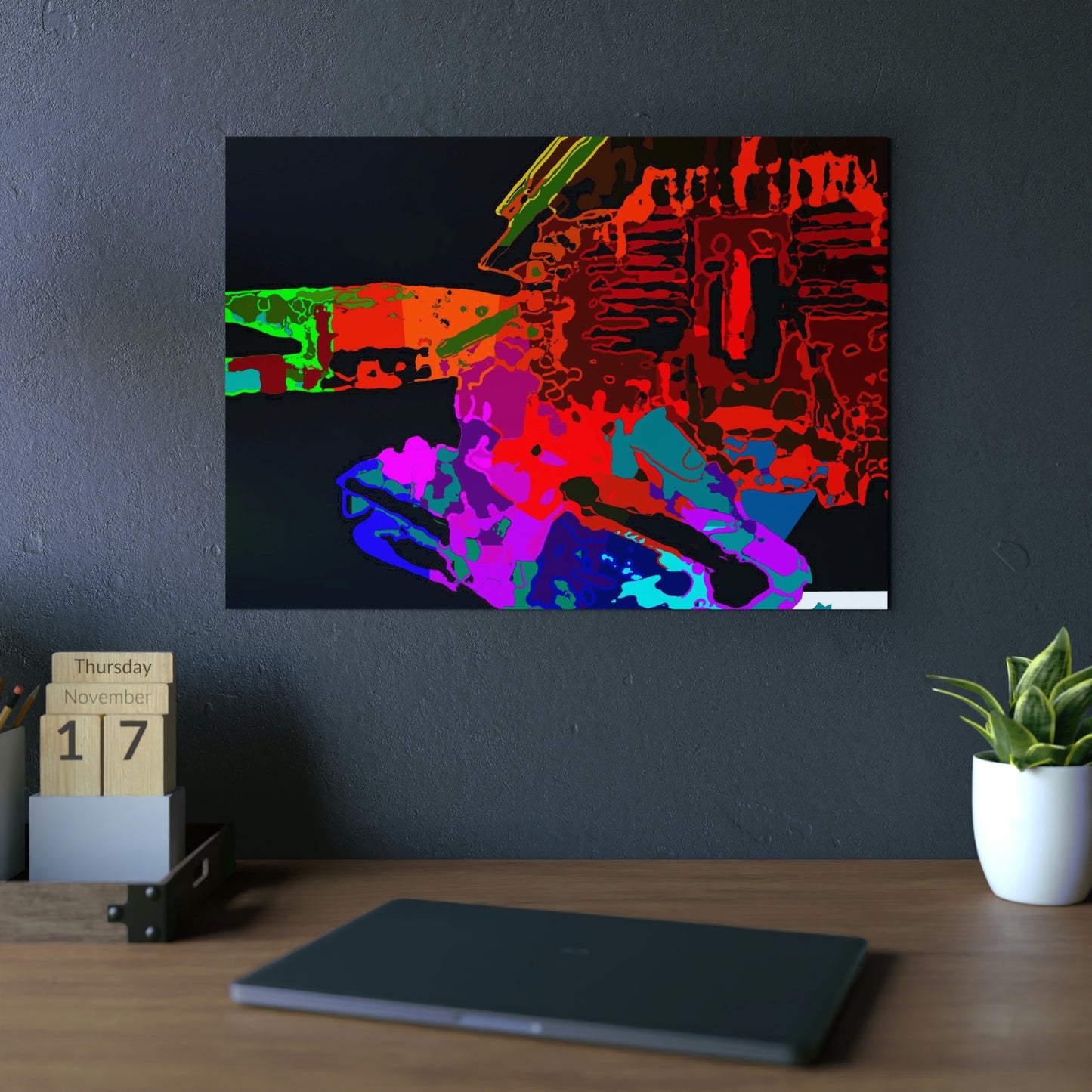 Aluminum Composite Panels ... "Lots of Color" ... 'The Reds, The Purples, The Pinks & The Blues ... All Contrasted Against The Black Of Snow' ... November 2022 ... Original Works ...