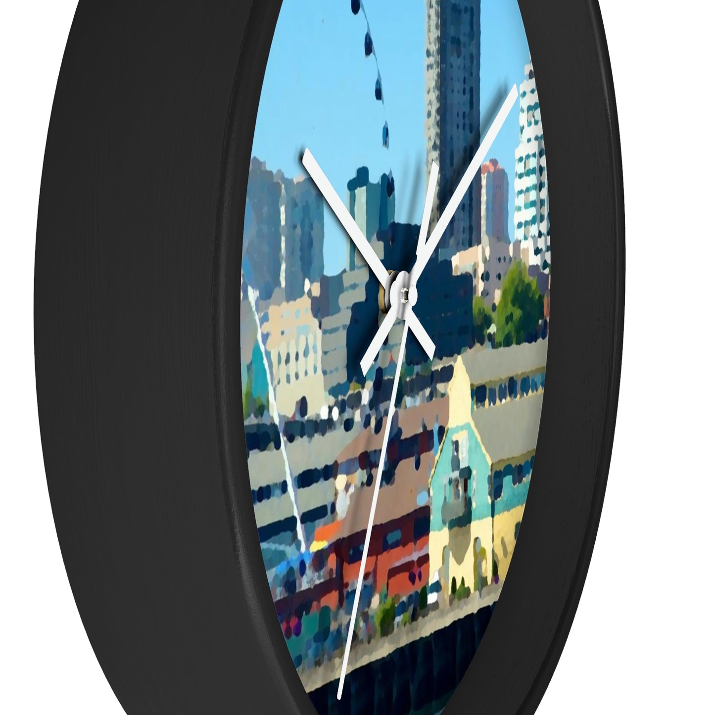 Wall clock ... That Classic Wheel ... 'Seattle's Wheel' ... & Old Classic Waterside Vendors ...  'Family Archives' ... Original Works ...