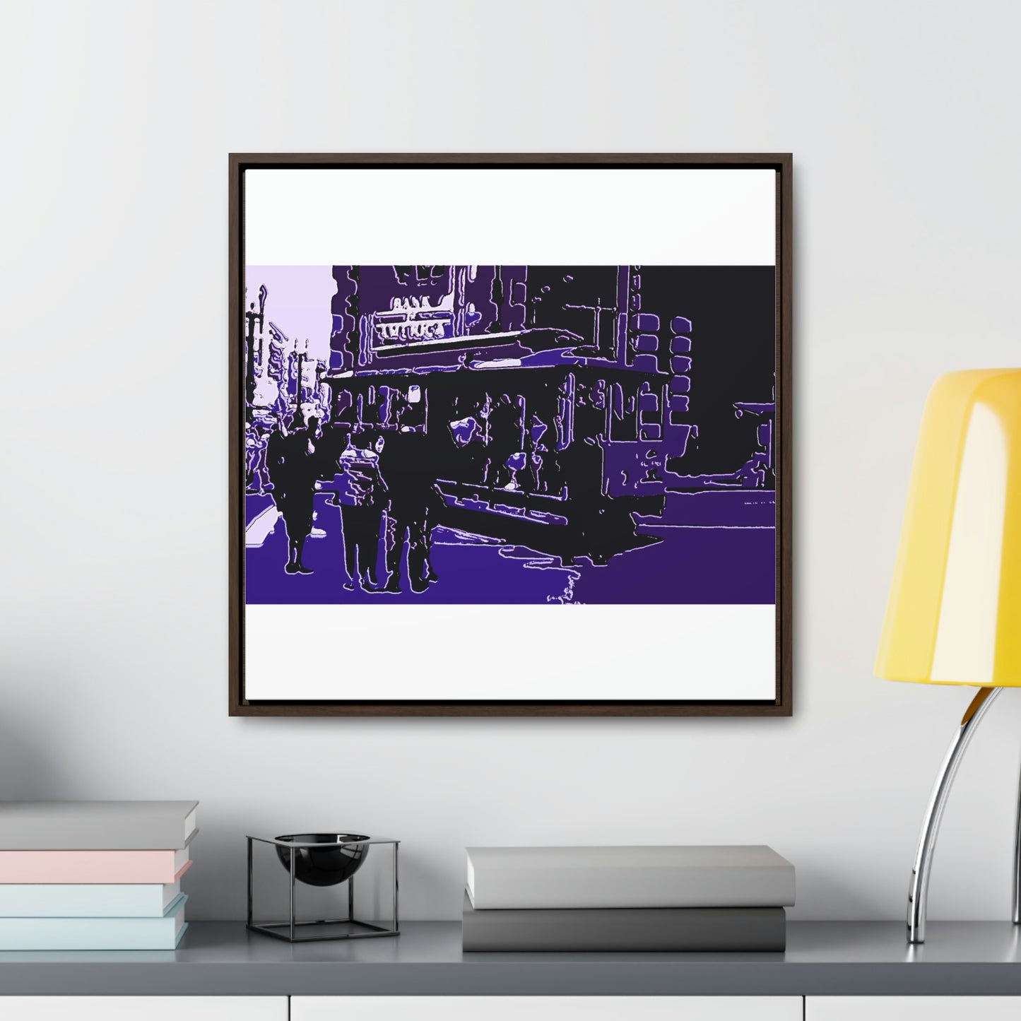Gallery Canvas Wraps, Square Frame ... San Francisco ... 'Rice-A-Roni-A-San Francisco Treat' ... "A Cable Car Classic" ... Family Archives: 1973 ... Original Works ...