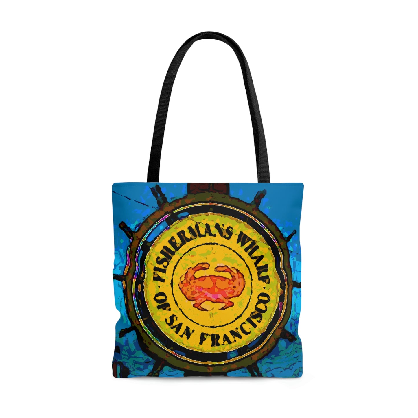AOP Tote Bag ... "No.9 Fishermen's Grotto - Fishermen's Wharf, SF, California" ... Family Archives: 1970's ... Original Works ...