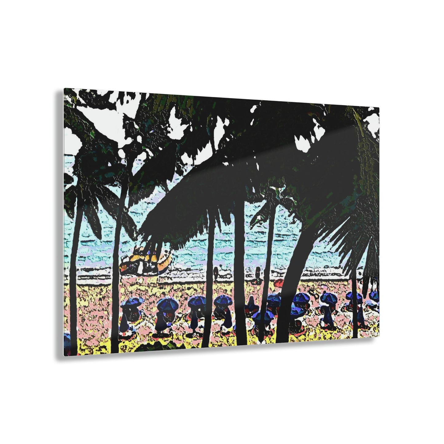 Acrylic Prints ... "A Beautiful Beach Amongst The Palms" ... The Outrigger Waikiki, Honolulu, Oahu ... Original Works ...