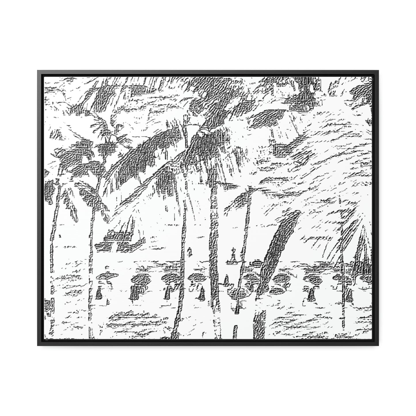 Gallery Canvas Wraps, Horizontal Frame ... "The Royal Hawai'ian: Waikiki Beach_Beach" ... Honolulu, HI ... Ocotber 2014 (Halloween) ... Original Works ...