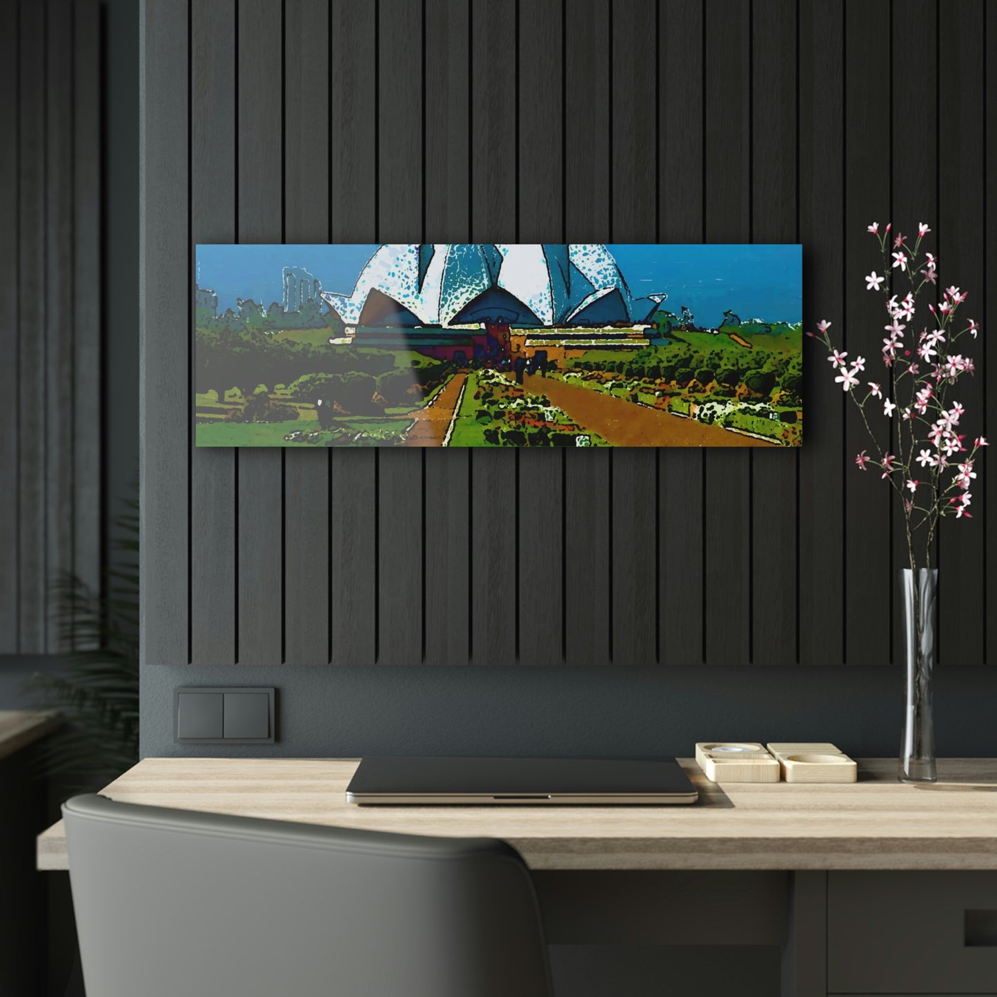 Acrylic Prints ... 'Bahai'i House-Of-Worship' ... "Lotus Temple: Delhi, India, 2008" ... Original Works ...