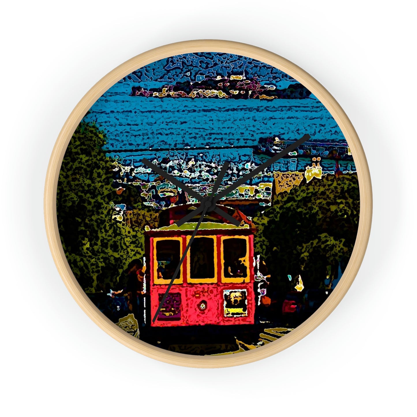 Wall clock ... San Francisco ... 'A Rice-A-Roni-A-San Francisco Treat' ... "A Cable Car Classic" ... Family Archives: 1973 ... Original Works ...