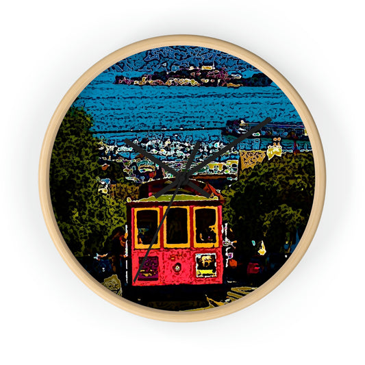 Wall clock ... San Francisco ... 'A Rice-A-Roni-A-San Francisco Treat' ... "A Cable Car Classic" ... Family Archives: 1973 ... Original Works ...