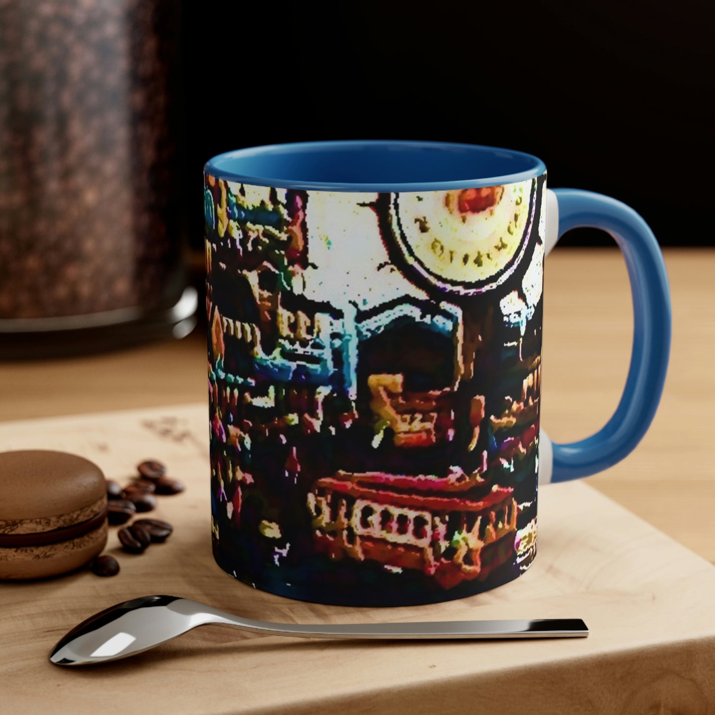 Accent Coffee Mug, 11oz ...  "No.9 Fishermen's Grotto - Fishermen's Wharf, SF, California" ... Family Archives: 1970's ... Original Works ...