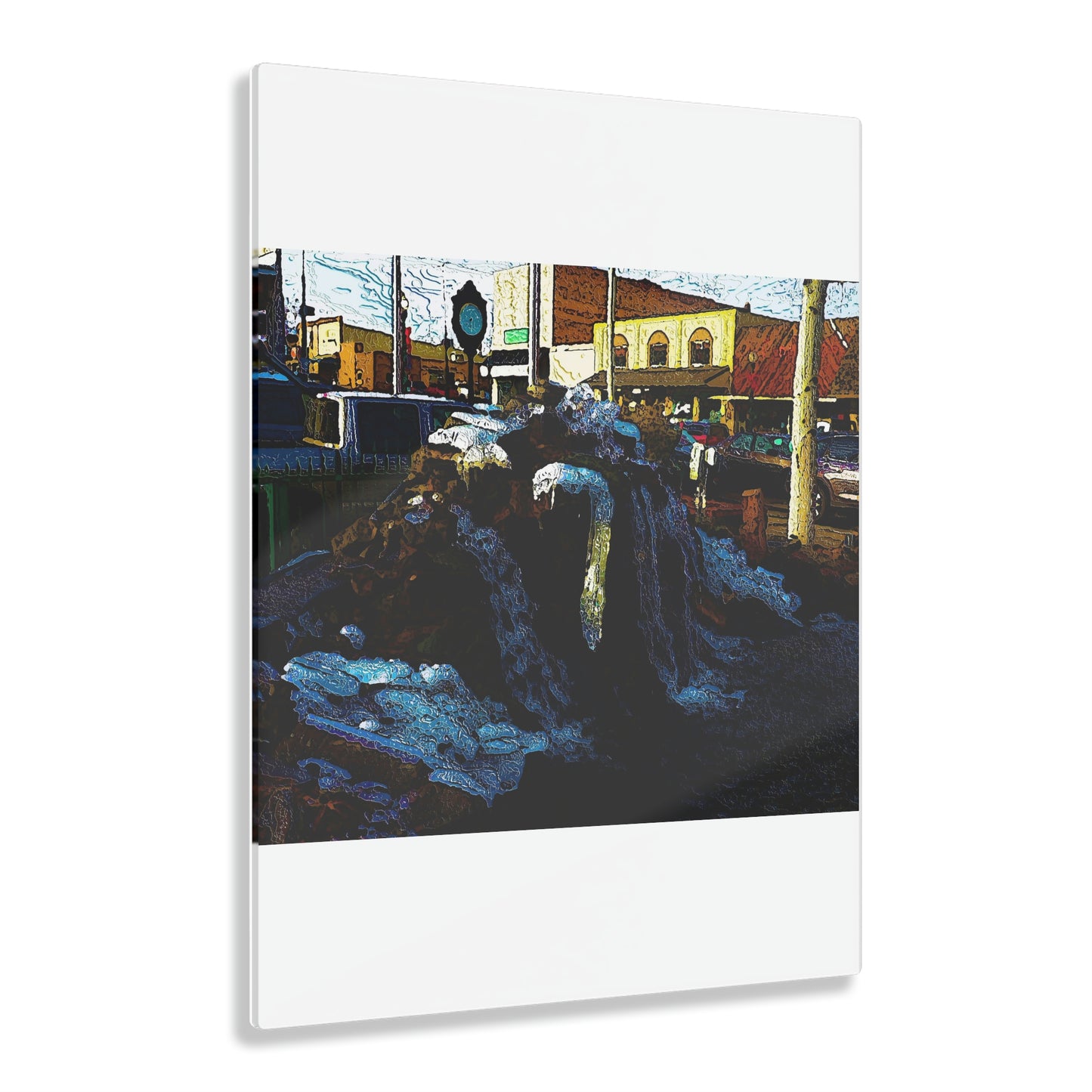 Acrylic Prints ... "Ice & Water Sculpted" ... Downtown Grangeville, Idaho ... Adjacent To Irwin Pharmacy ... 5Jan23 ... Original Works ...