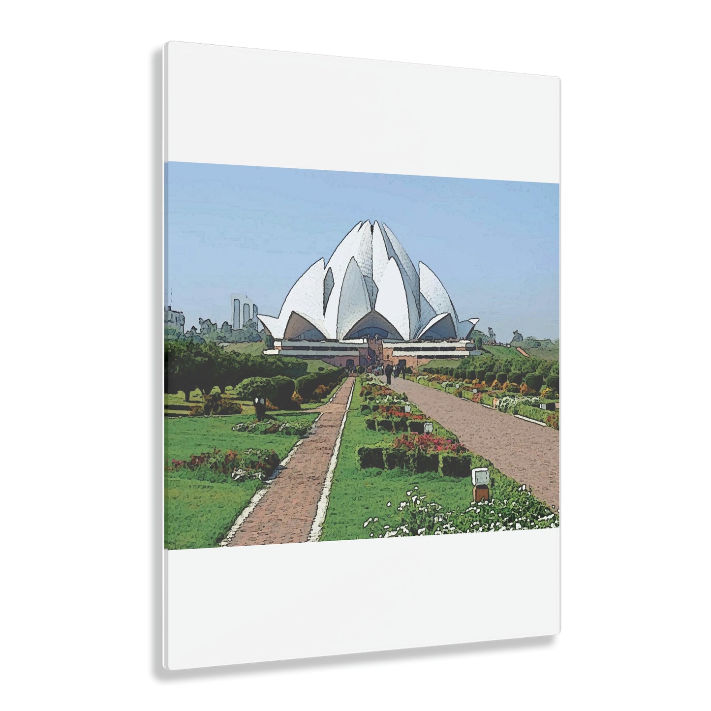 Acrylic Prints ... 'Bahai'i House-Of-Worship' ... "Lotus Temple: Delhi, India, 2008" ... Original Works ...