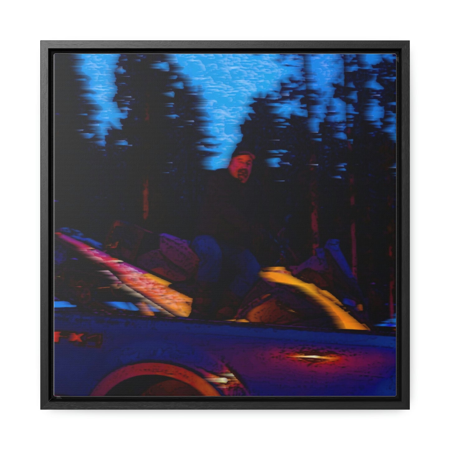Gallery Canvas Wraps, Square Frame ... Two Modes Of Winter Transportation ... "Which One To Drive Next?" ... Choices-Choices-Choices ... Circa 4Jan23 ... Original Works ...