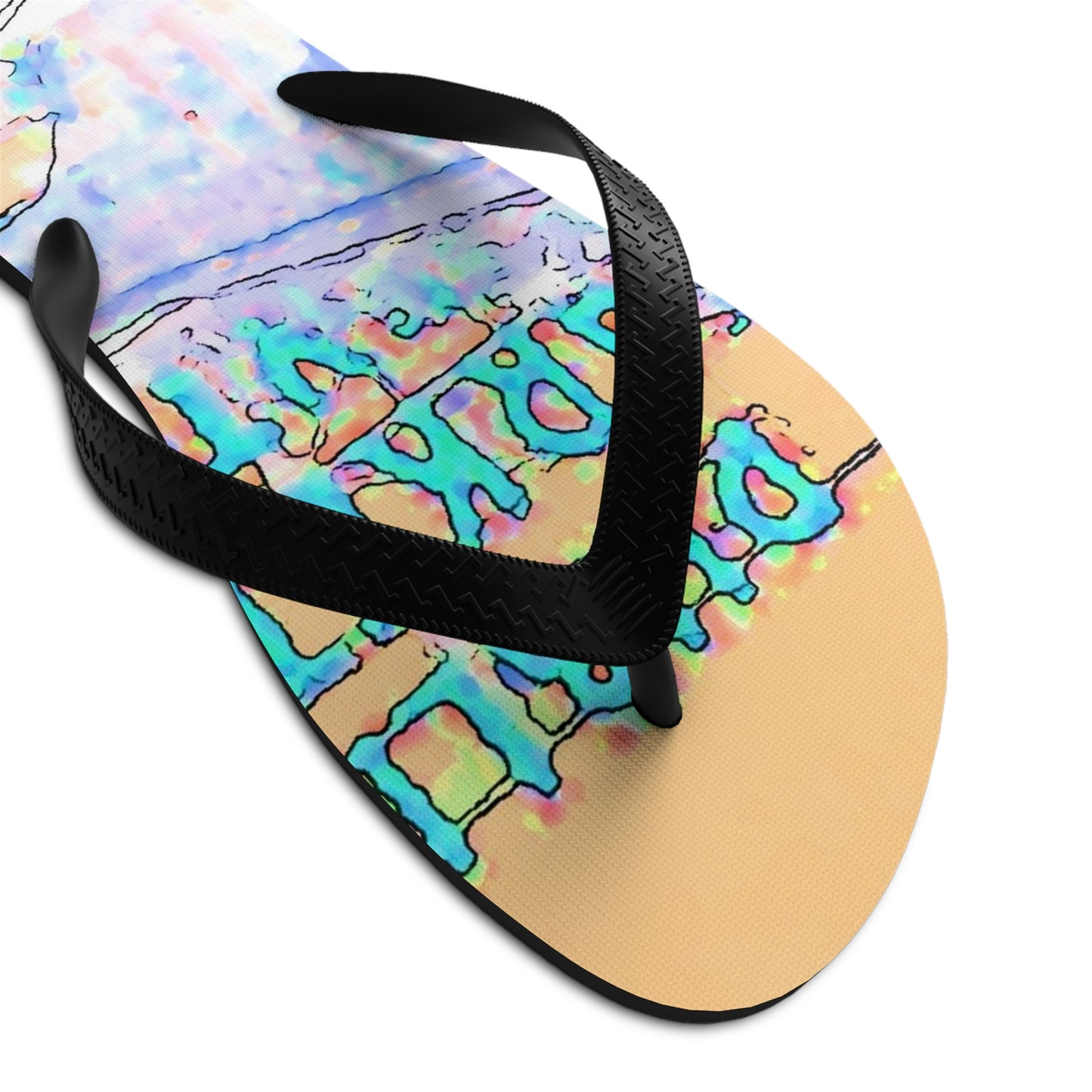 Unisex Flip-Flops .. Walk-In-Style: At The Market ... At The Beach ... Off Your Board ... In The Shower ... "Wherever & Everywhere ..." Wear-Em On Your Harley ..."