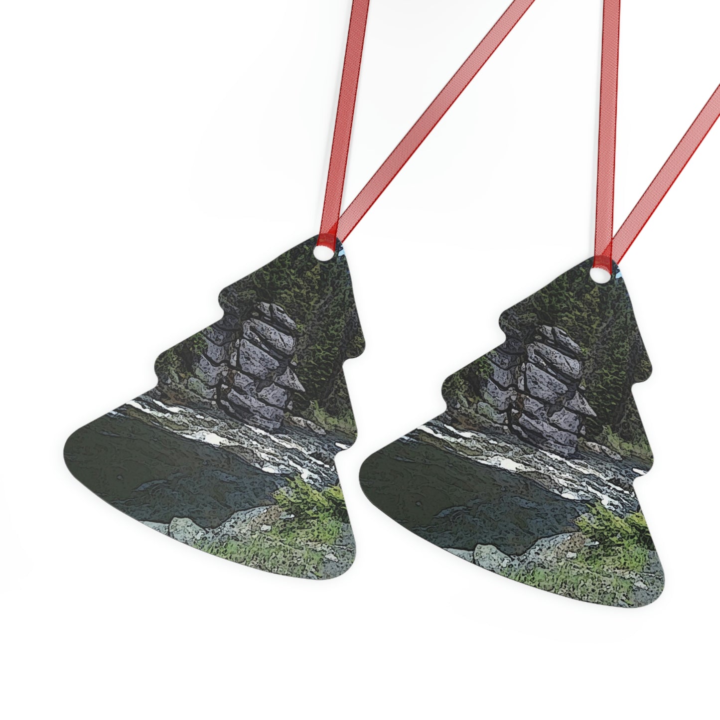 Metal Ornaments ..."I Am Innocent" ... Tricky-Dick Immortalized ... Nixon Rock: Along The River ... Central Idaho, Summer 2020 ... Original Works ...