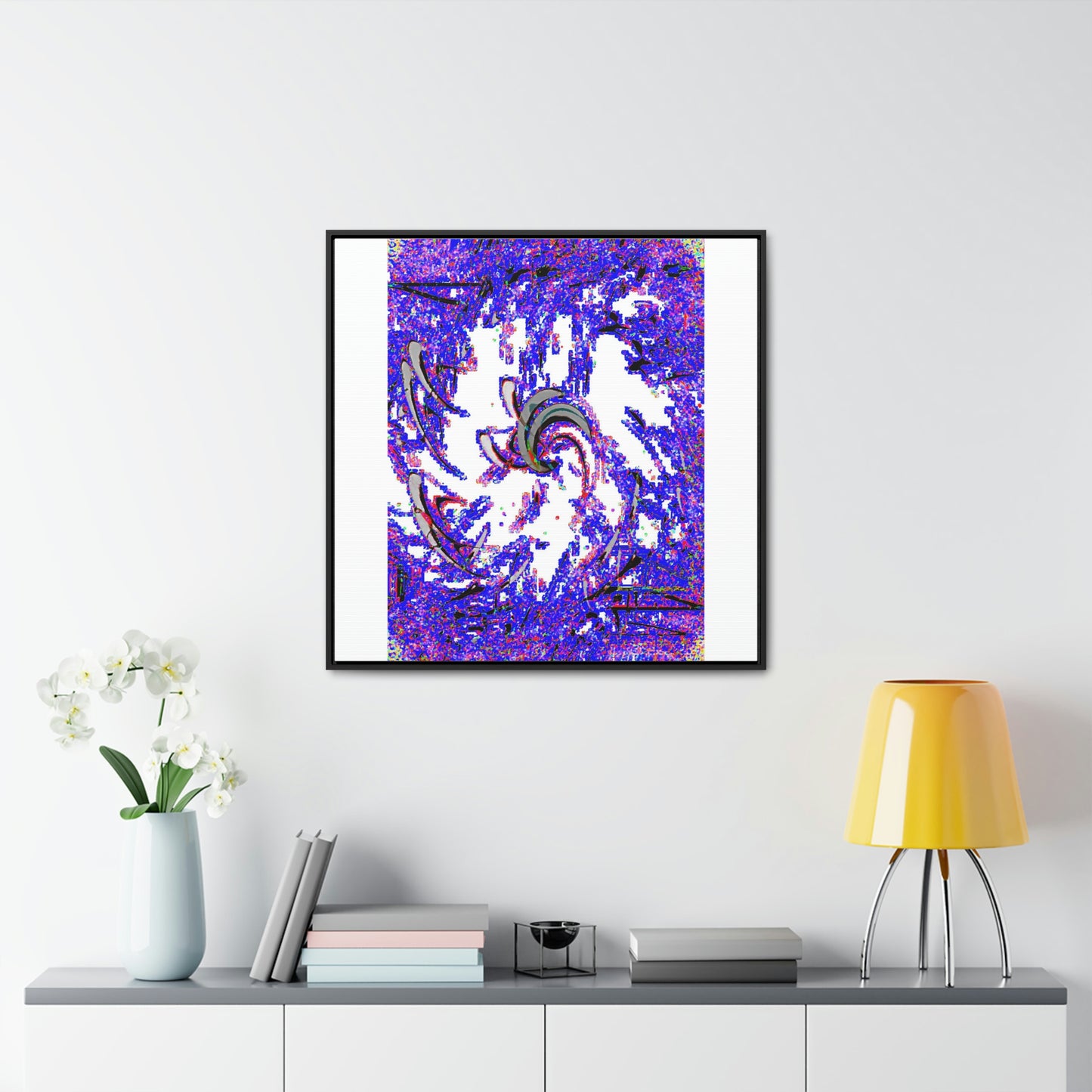 Gallery Canvas Wraps, Square Frame ... "Waning Moon" ... Central Idaho ... October 2022 ... Rendering Time: 22 Hours ... Original Works ...