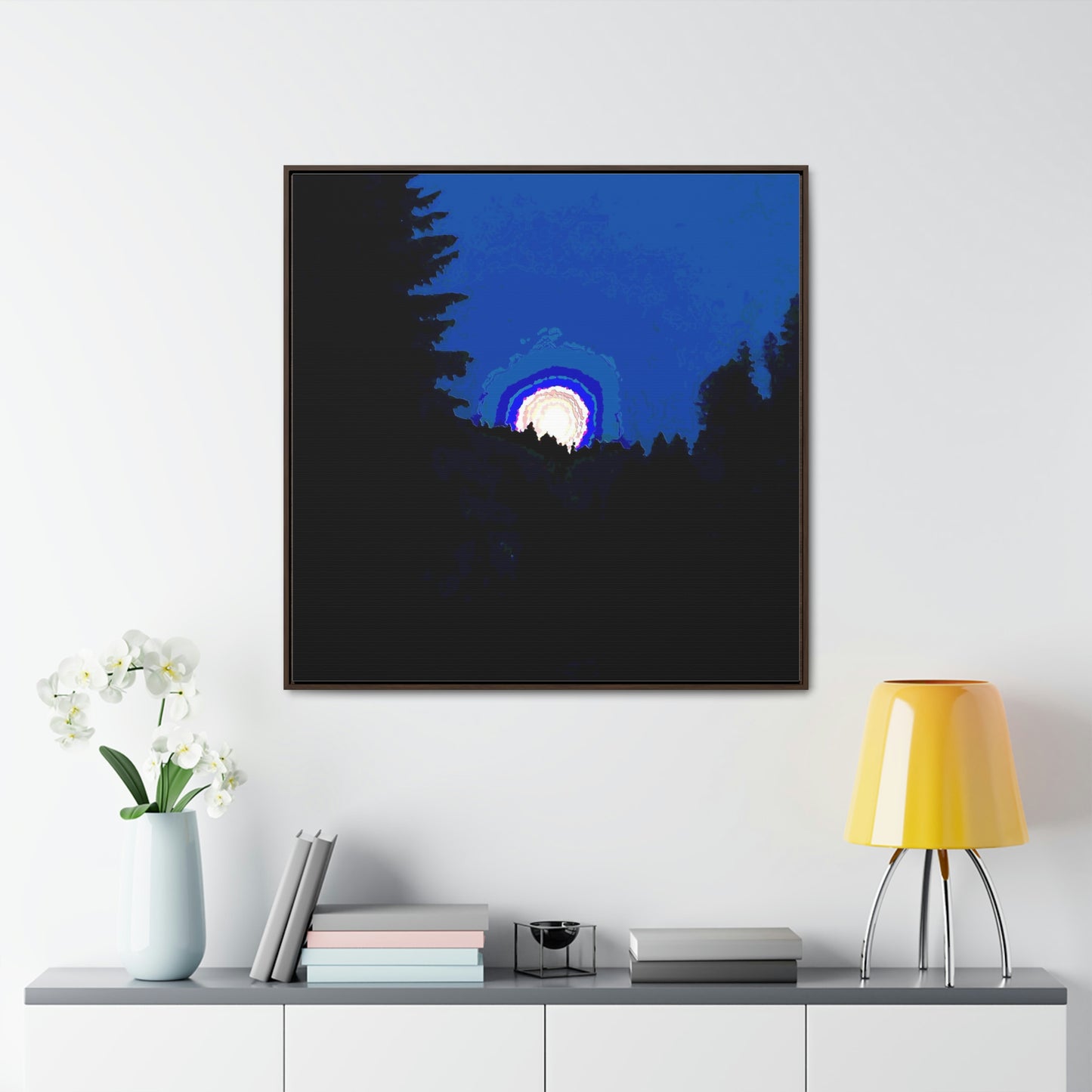 Gallery Canvas Wraps, Square Frame ... "The Road Home" ...' Over The River & Through The Woods To? ...' ... Moonscape Near Elk City, Idaho ... Original Works ... 5Jan23 ...