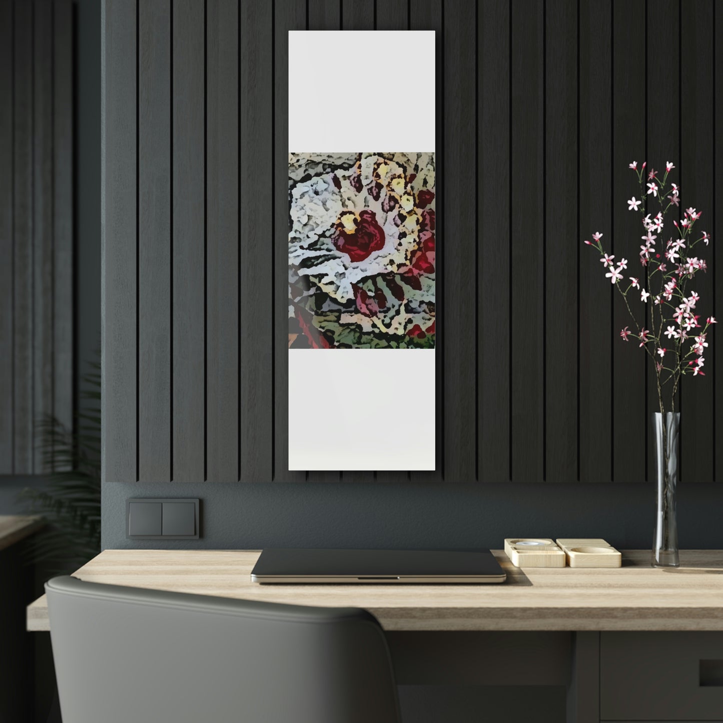 Acrylic Prints ... "A Friendly Flower" ... Pointsettia 'Pointing' ... Original Works ... (Supplied Photograph) ...