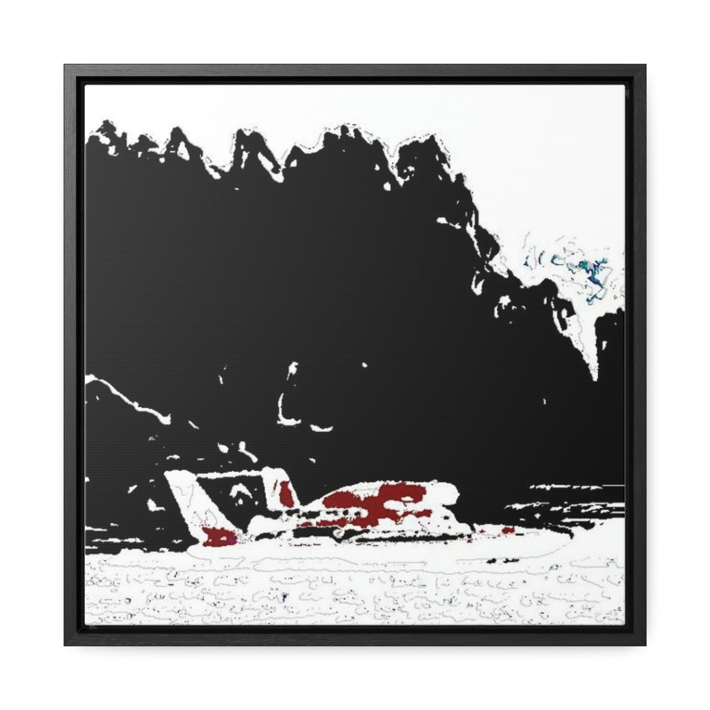 Gallery Canvas Wraps, Square Frame ...  Seattle Columbia Cup On Lake Washington ... "Dave Wilcox Heads For The Win" ... Associate Gift-Photo ... Original Works ...