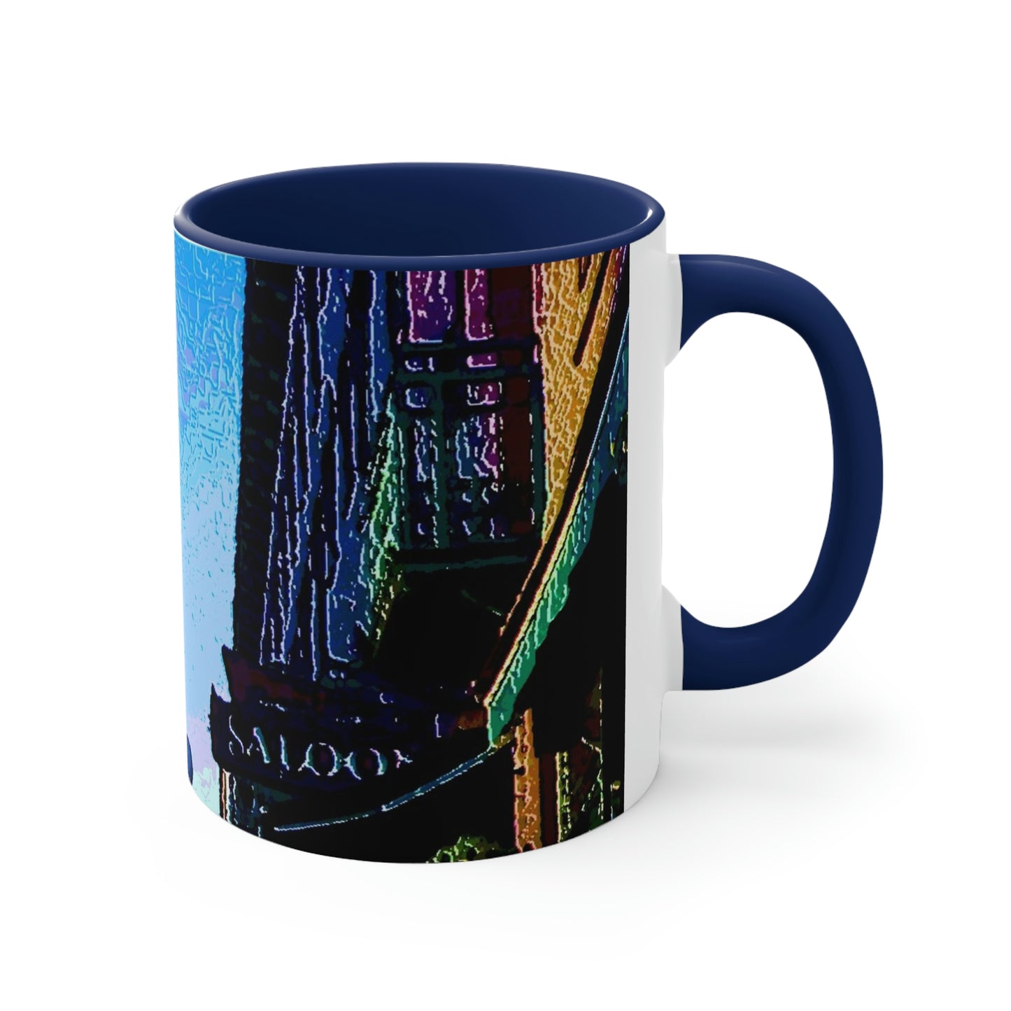 Accent Coffee Mug, 11oz ...  Pioneer Square & Smith Tower ... 'That World Famous View' ... Colleague Supplied Photo ... Original Works ...