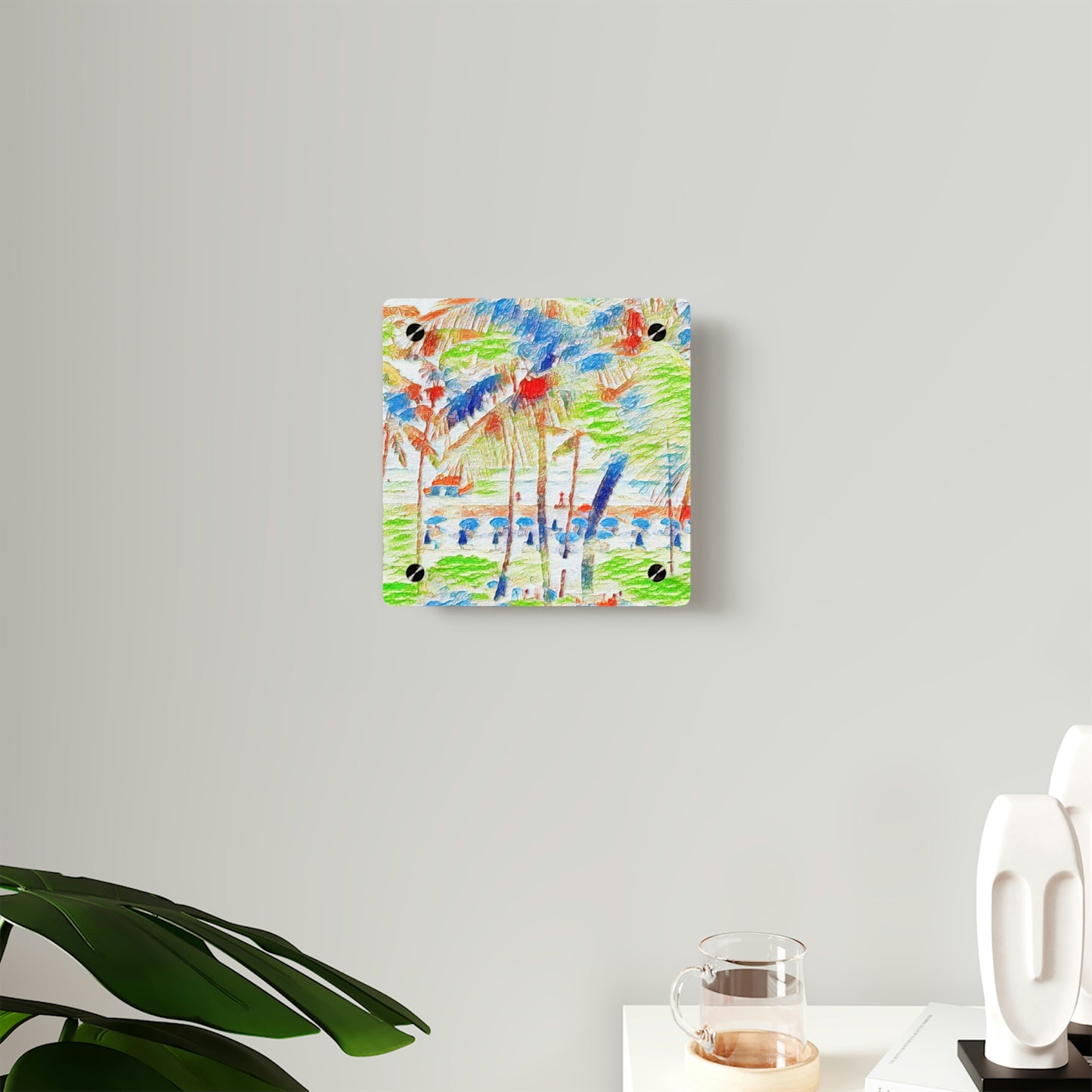 Acrylic Wall Art Panels ... "The Royal Hawai'ian: Waikiki Beach_Beach" ... Honolulu, HI ... Ocotber 2014 (Halloween) ... Original Works ...