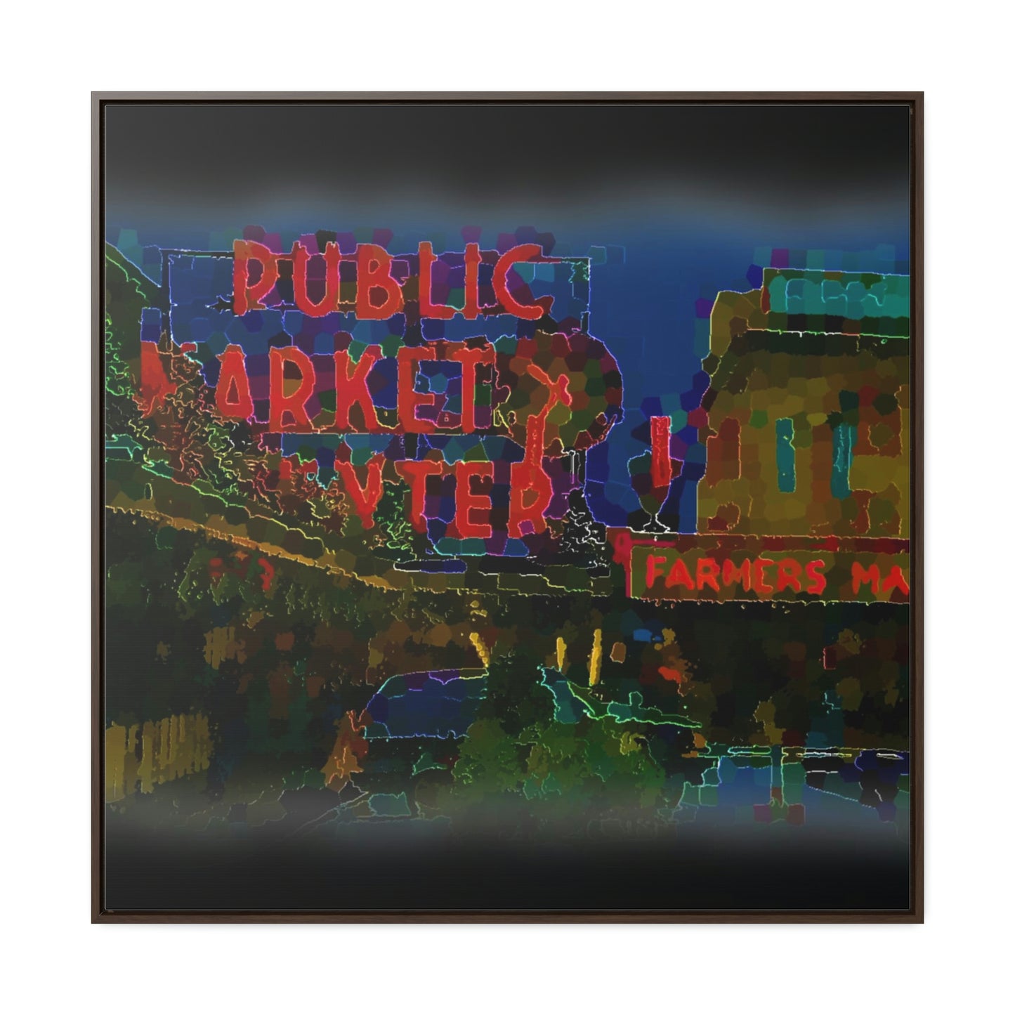 Gallery Canvas Wraps, Square Frame ... PPM: Pike Place Market ... Original Work ... Winter 2022 ...