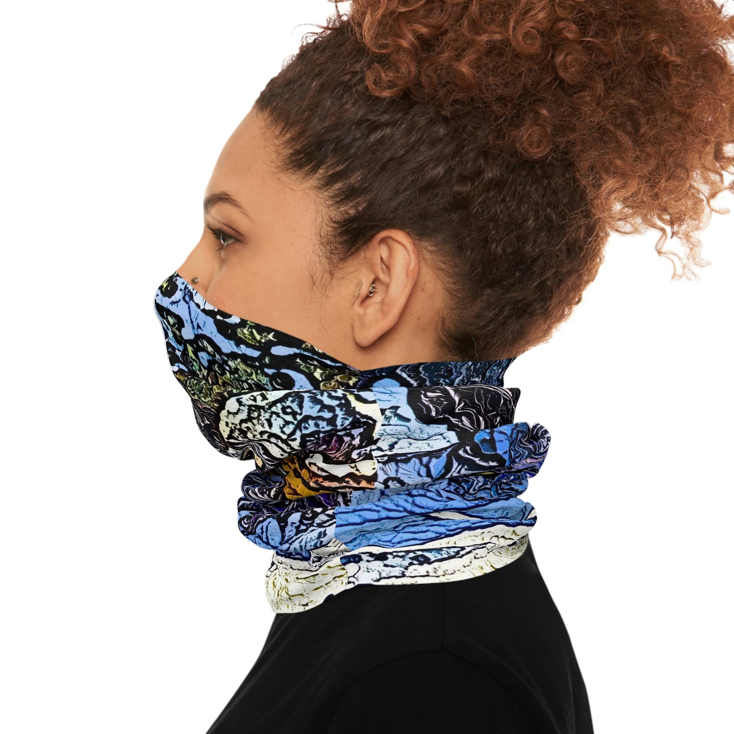 Tube Scarf ... Blasting Through-The-Powder ... 'Central Idaho Mounains ... ' 2Dec22 ...