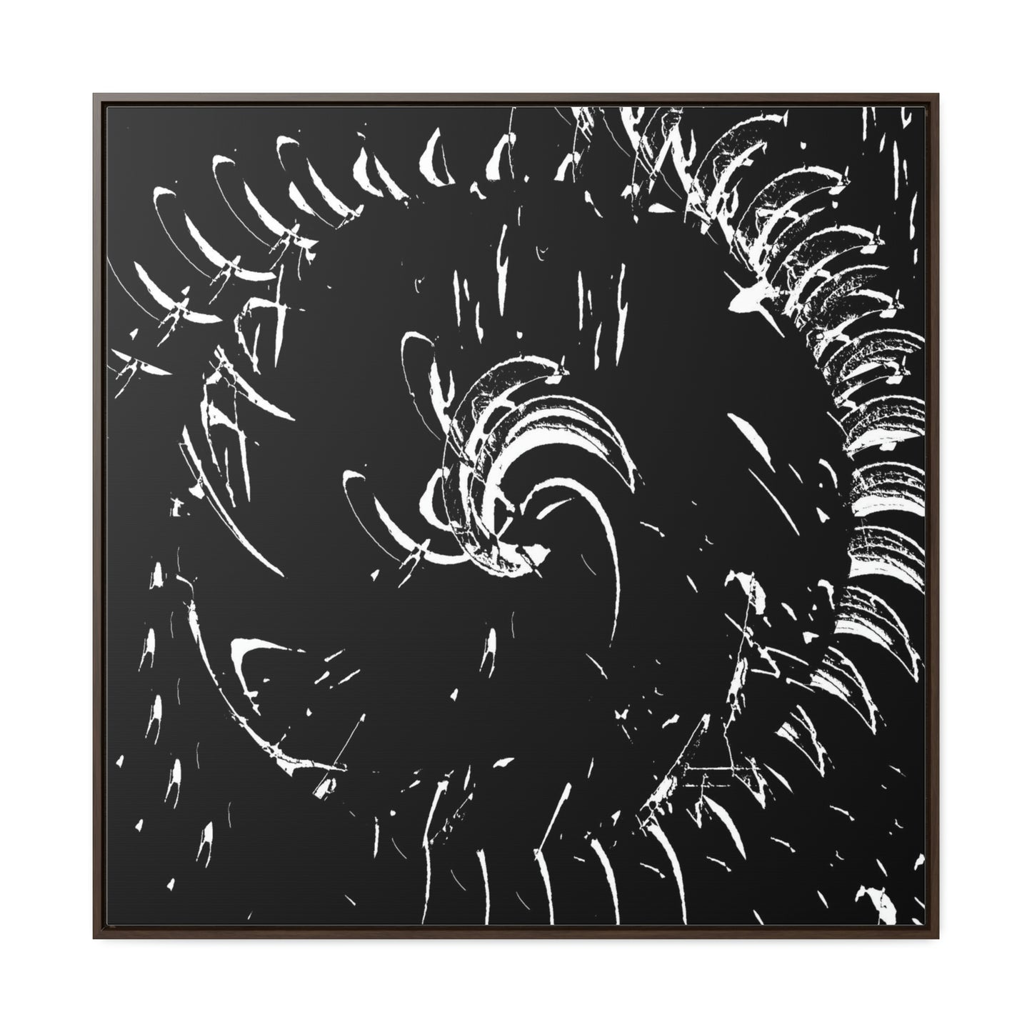 Gallery Canvas Wraps, Square Frame ... "Waning Moon" ... Central Idaho ... October 2022 ... Rendering Time: 22 Hours ... Original Works ...